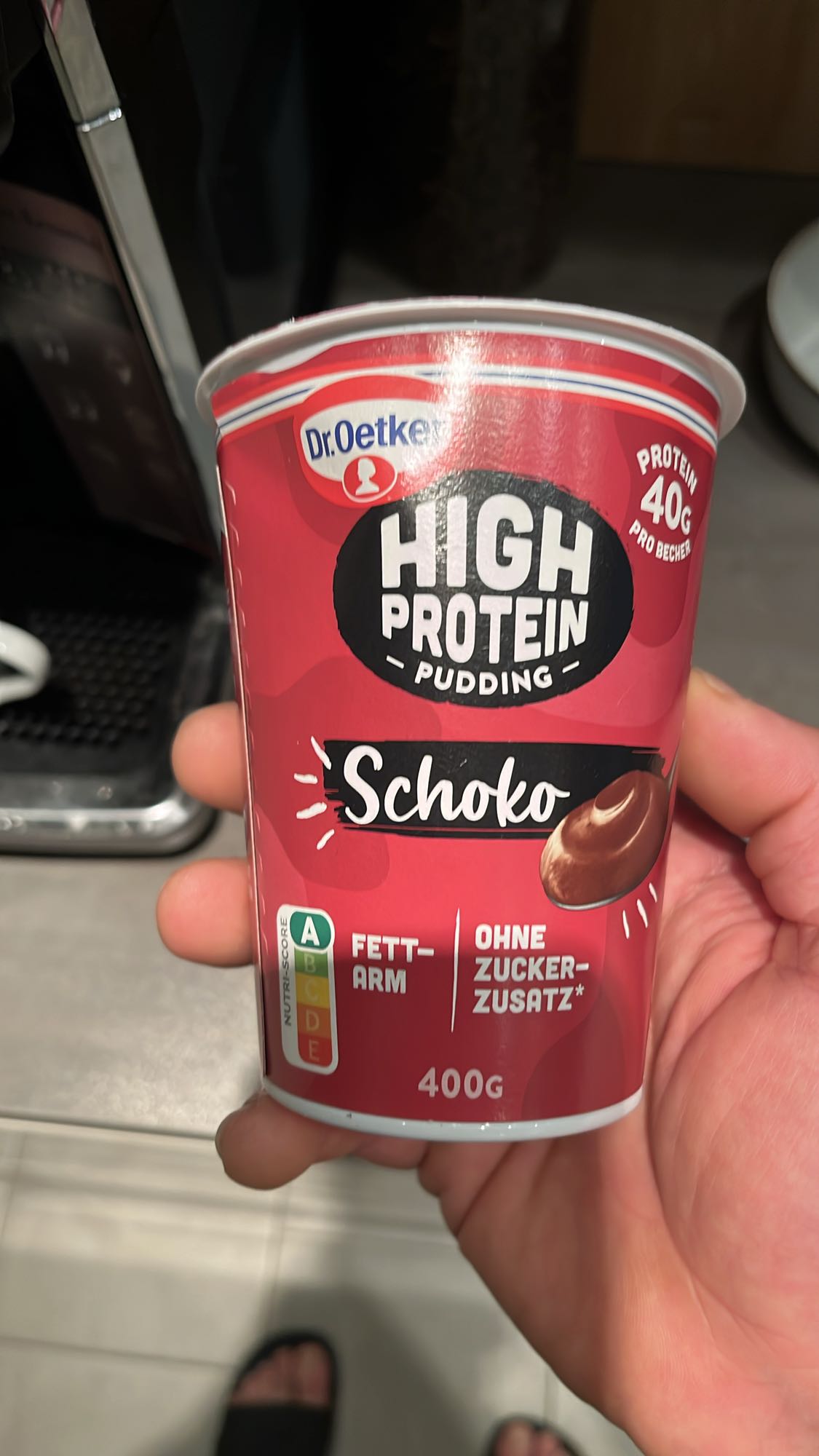 High Protein Pudding Schoko