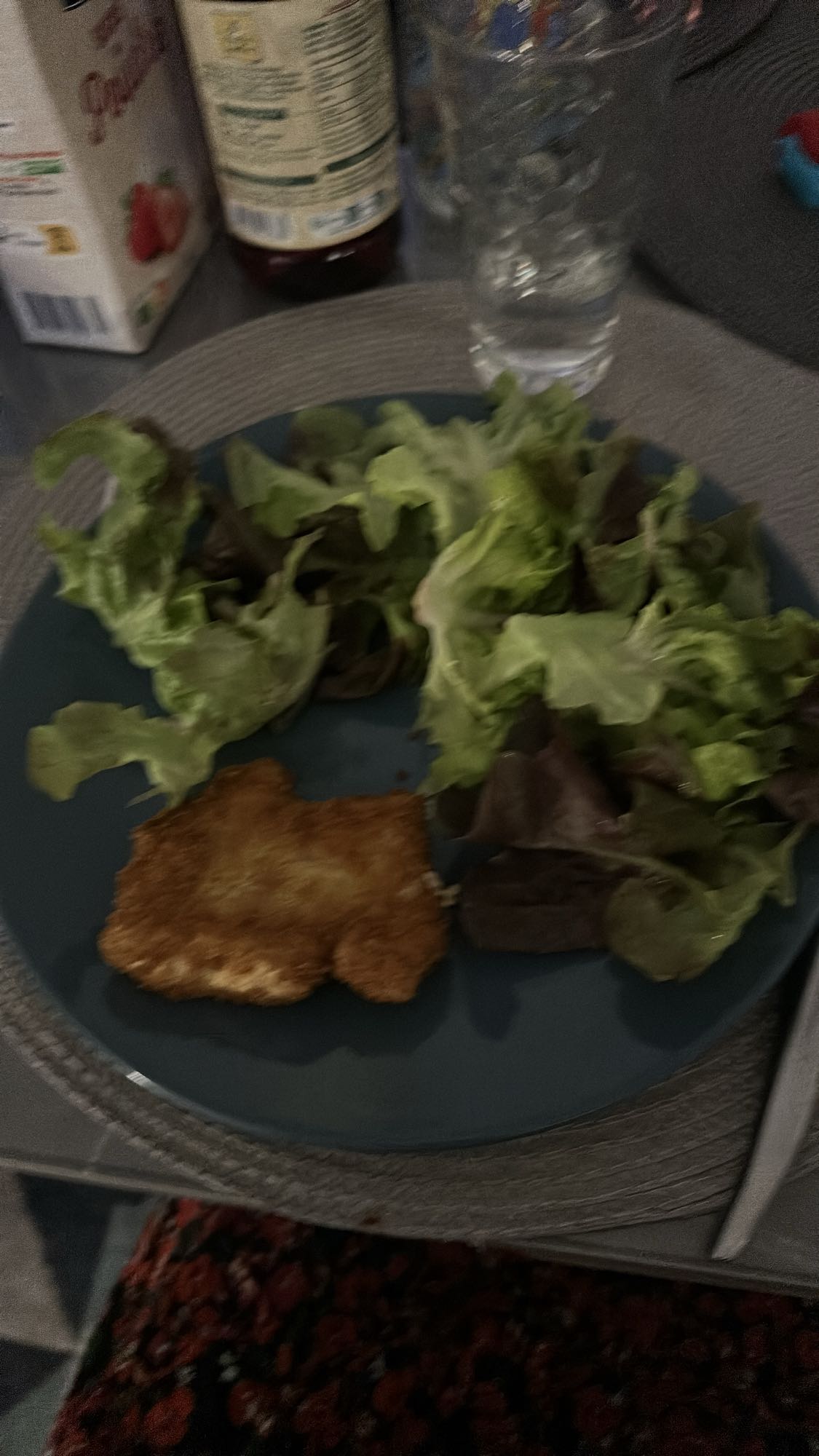 Salade et escalope