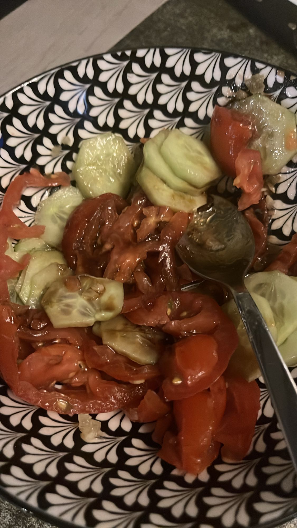 Salade tomate concombre