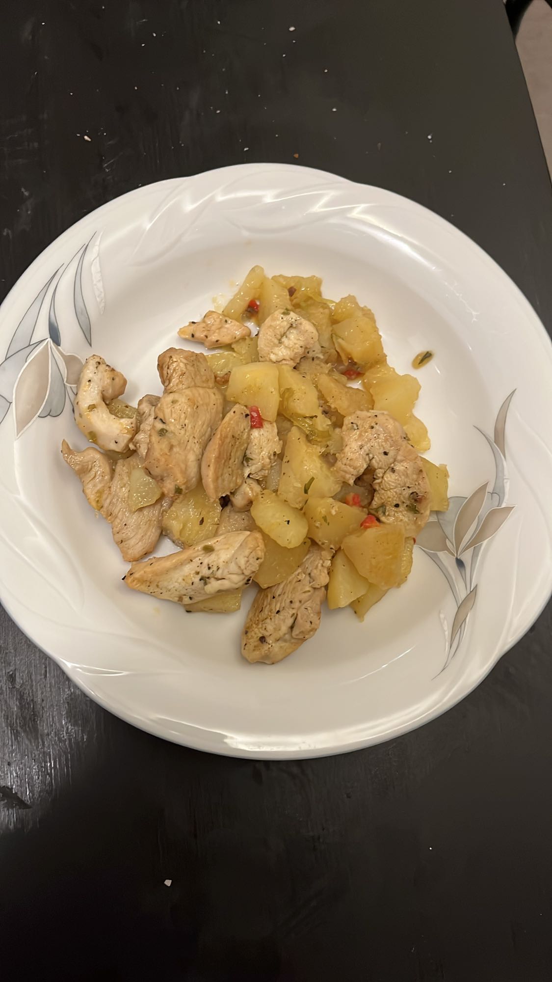 Hähnchen mit Kartoffeln