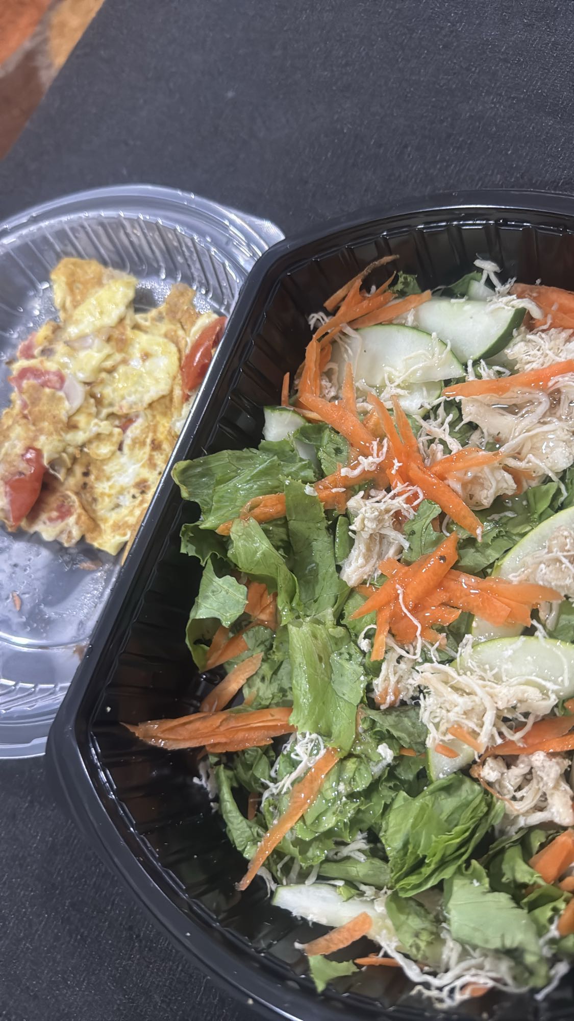 Chicken Salad with Omelette