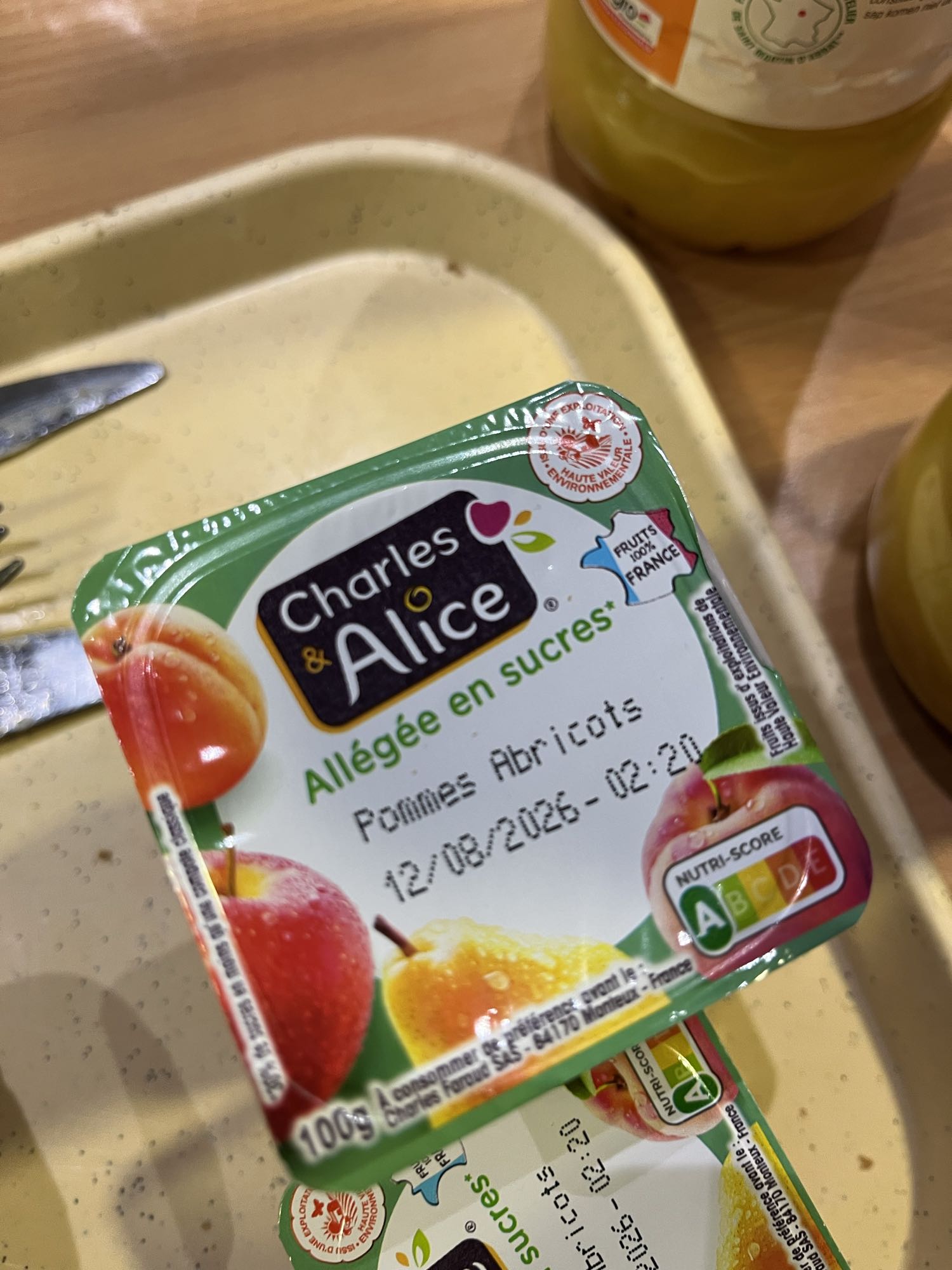 Compote pommes abricots