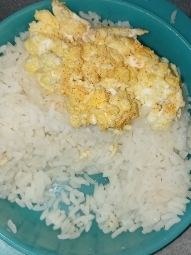 Scrambled Eggs with Rice