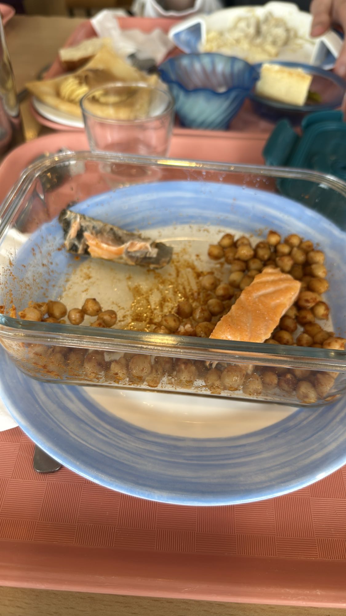 Saumon et pois chiches