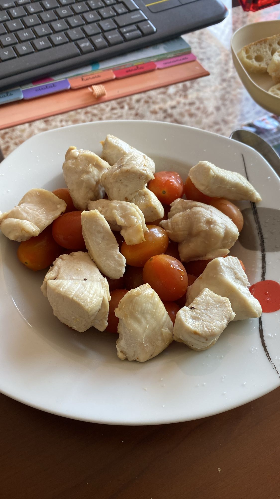 pollastre amb tomàquets