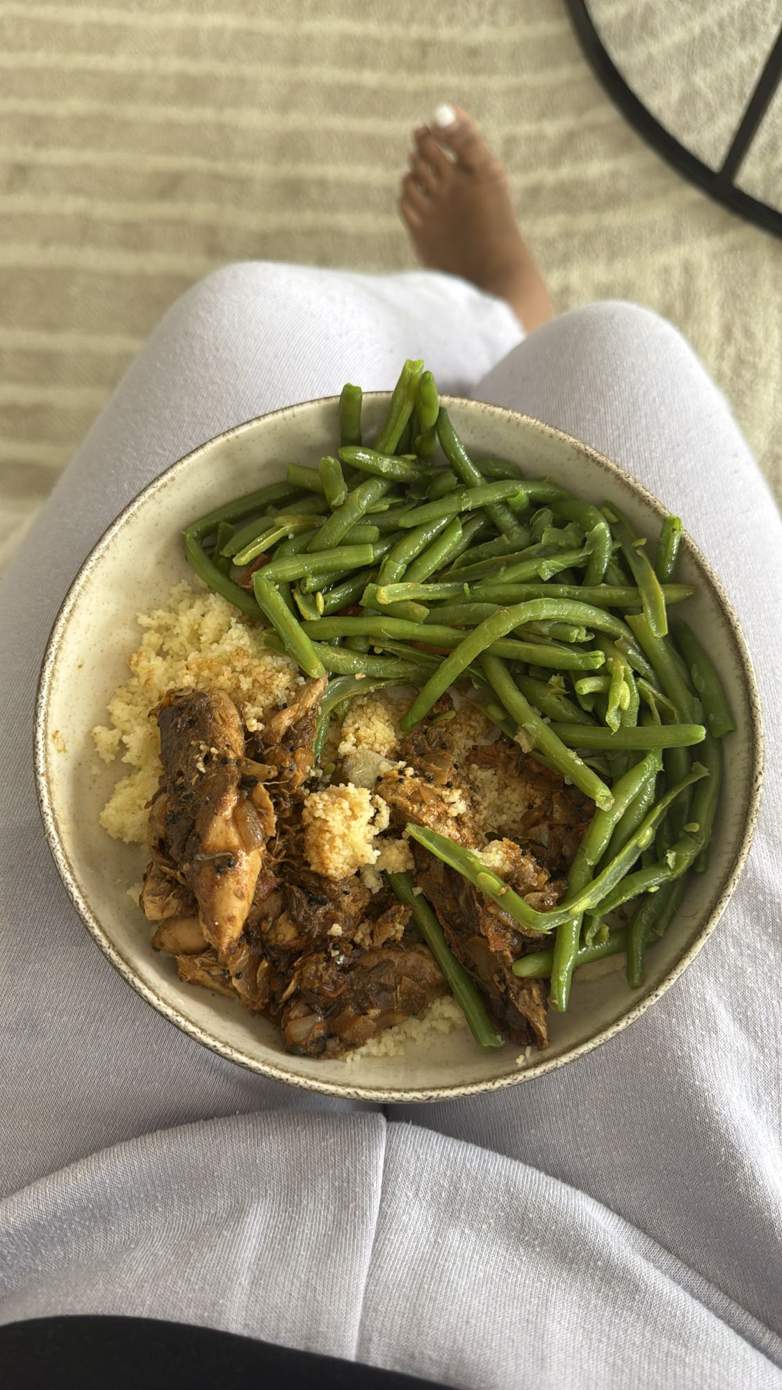 Poulet avec couscous