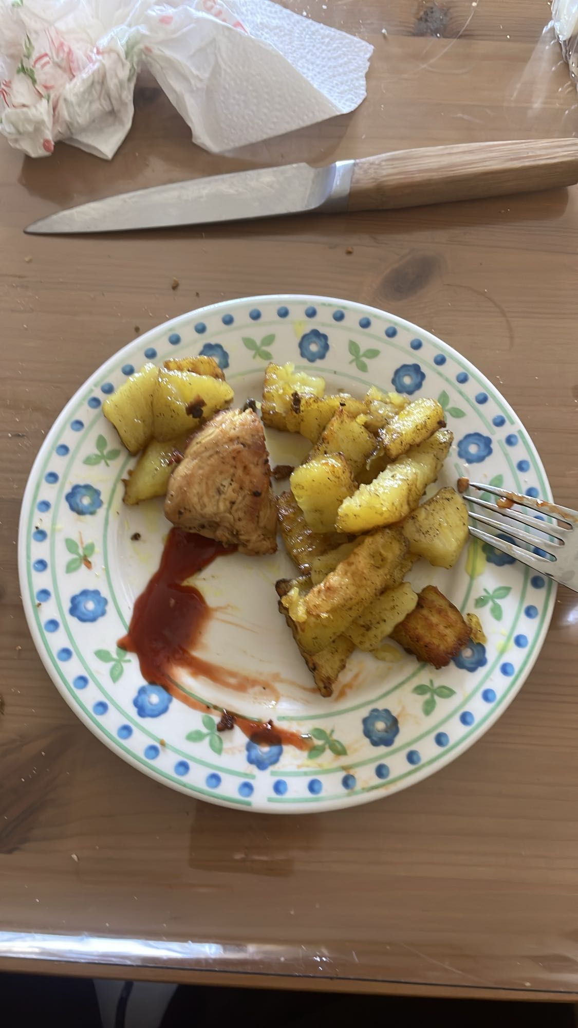 Hähnchen mit Kartoffeln