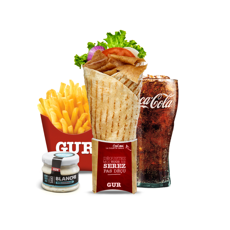 Menu kebab classique