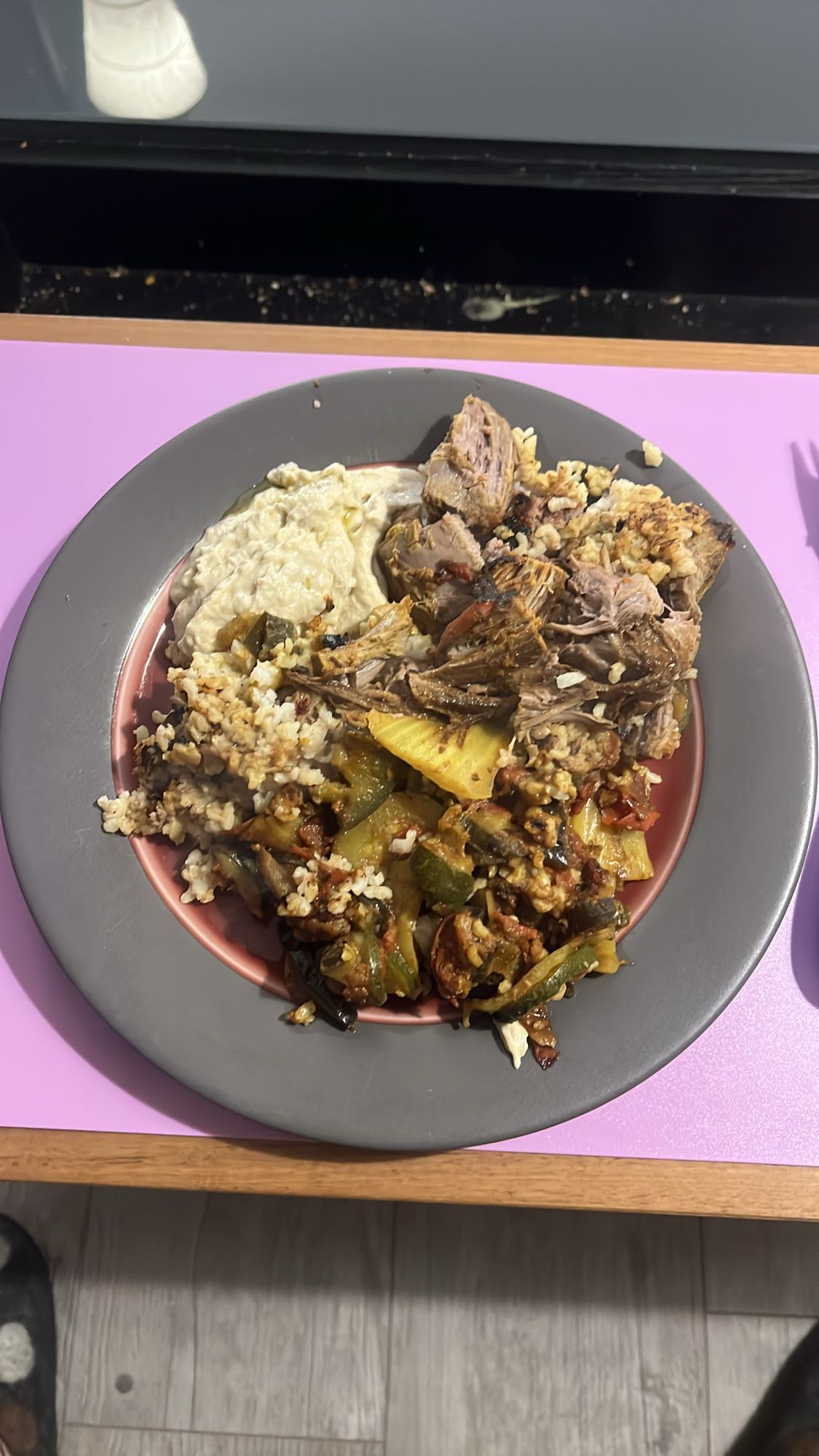 Agneau avec légumes