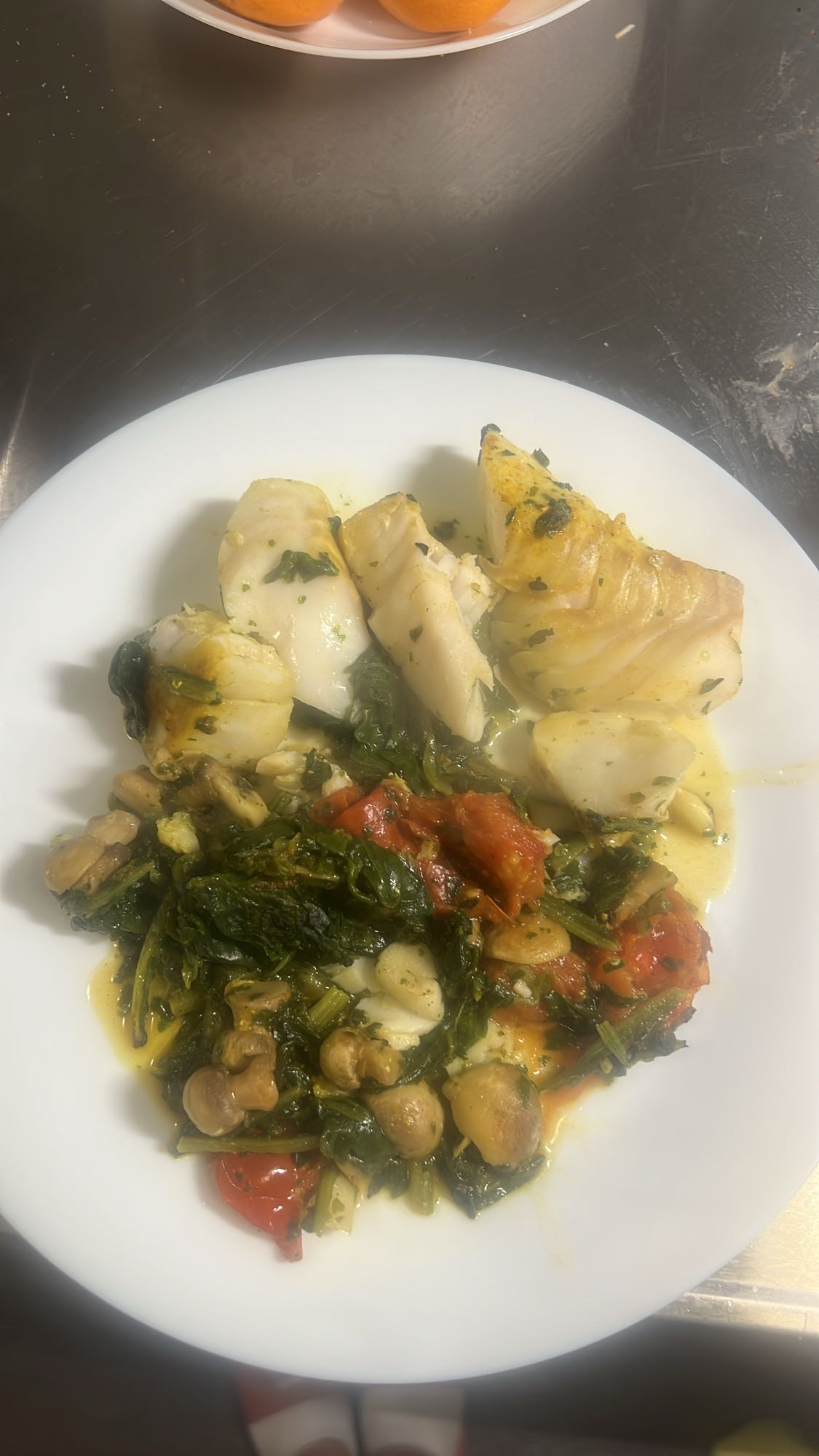 Torsk med grönsaker