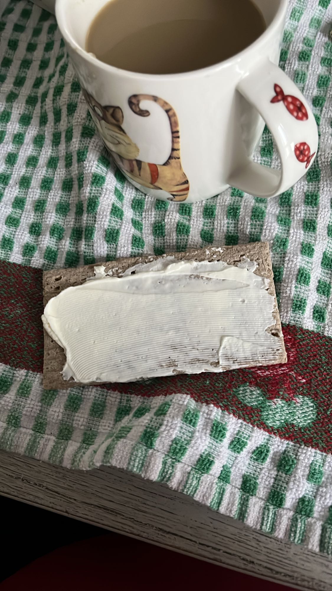 Café et tartine légère