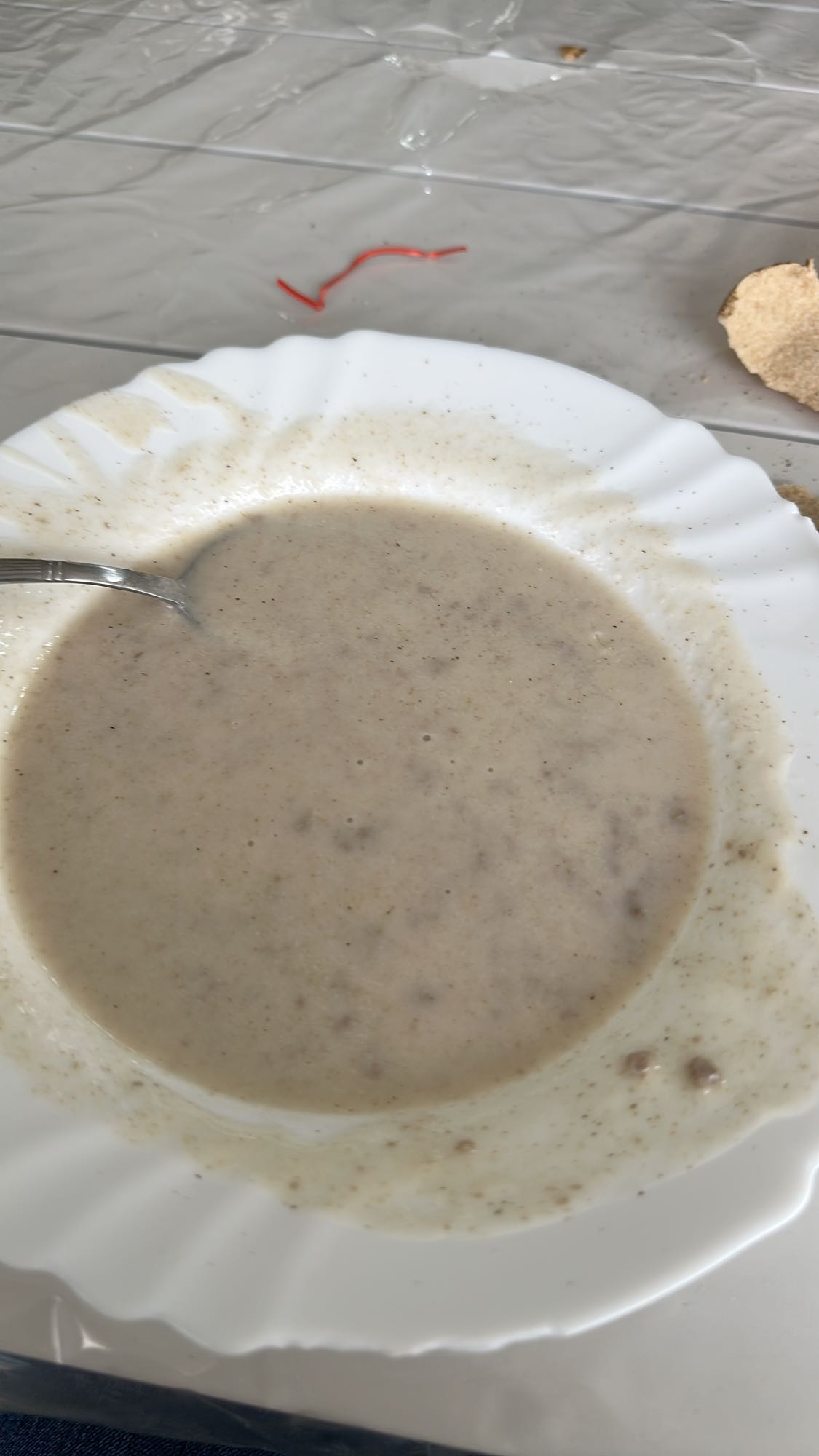 Creamy mushroom soup