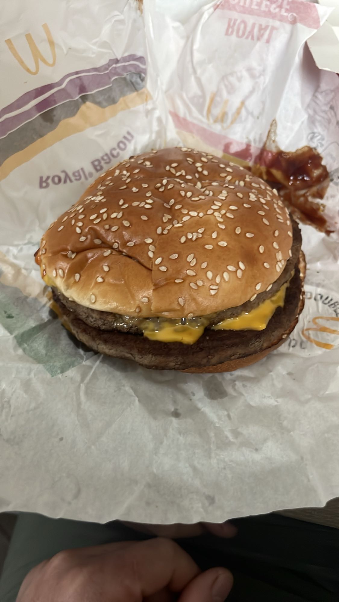 Double cheeseburger