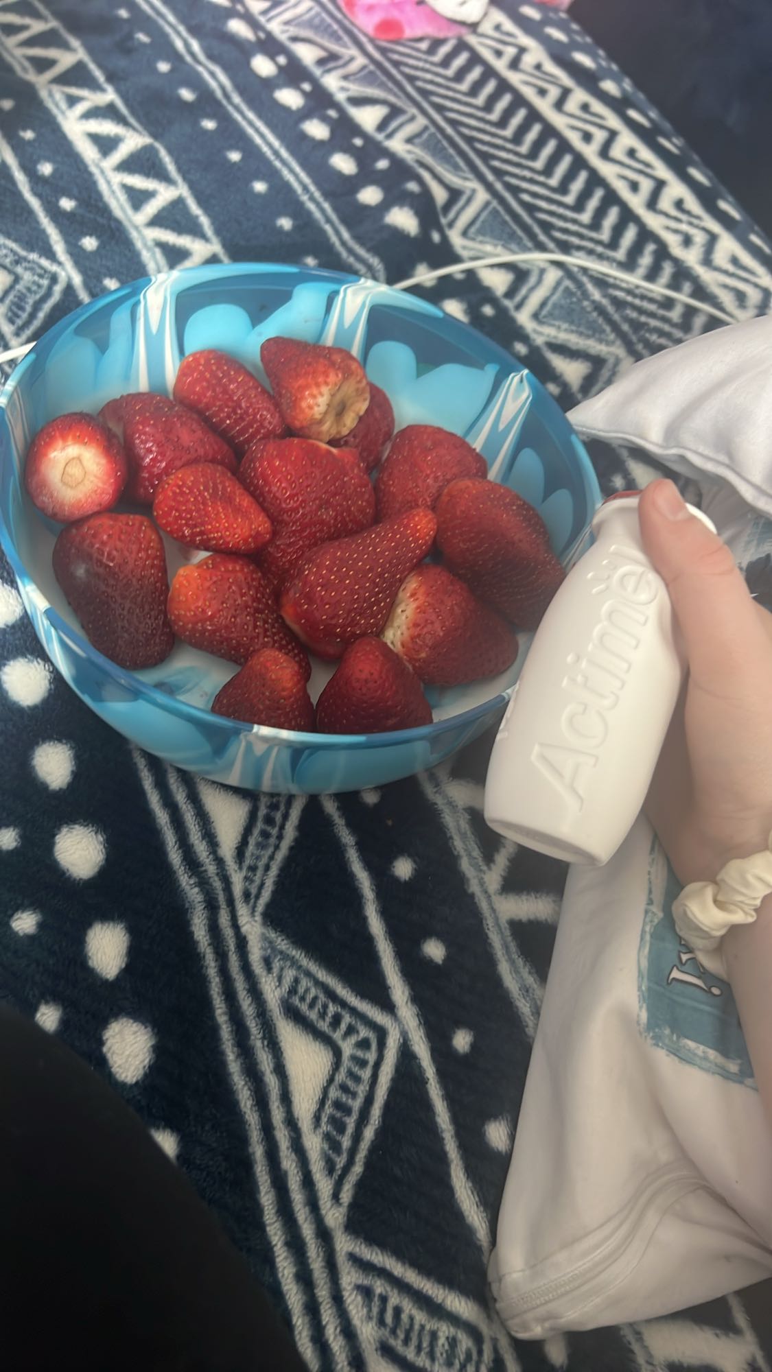 Truskawki z Actimelem