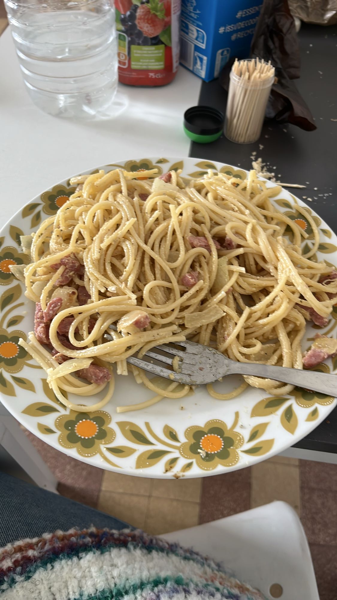 Spaghetti au lard