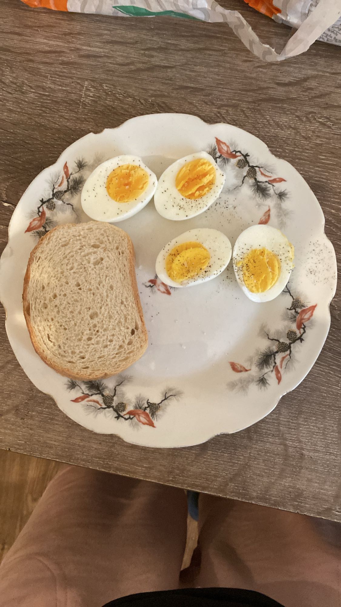 Boiled Eggs and Bread
