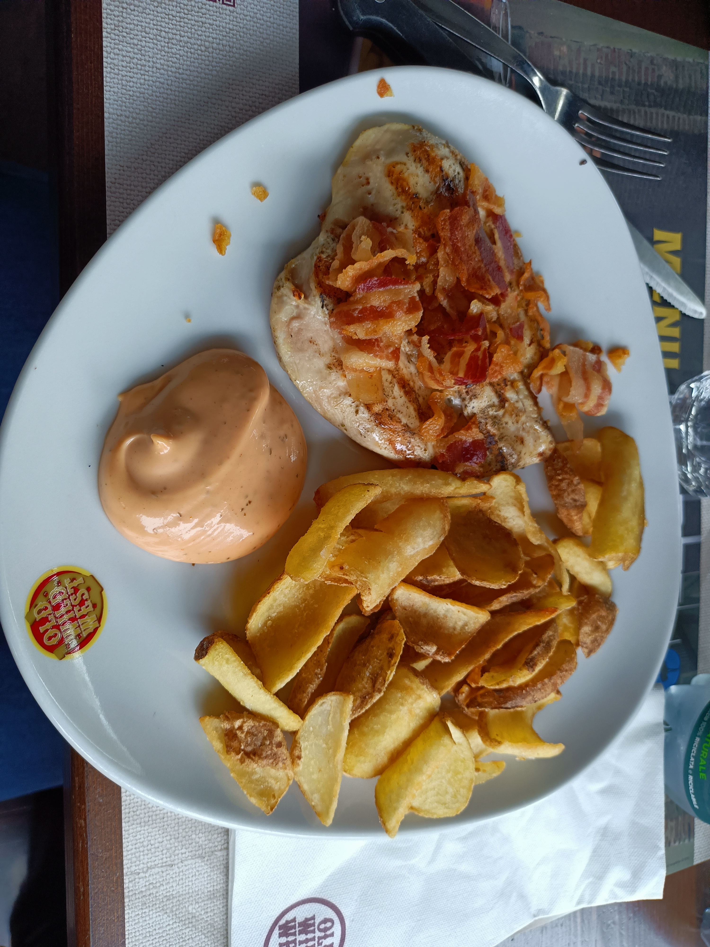 Chicken Bacon with Fries