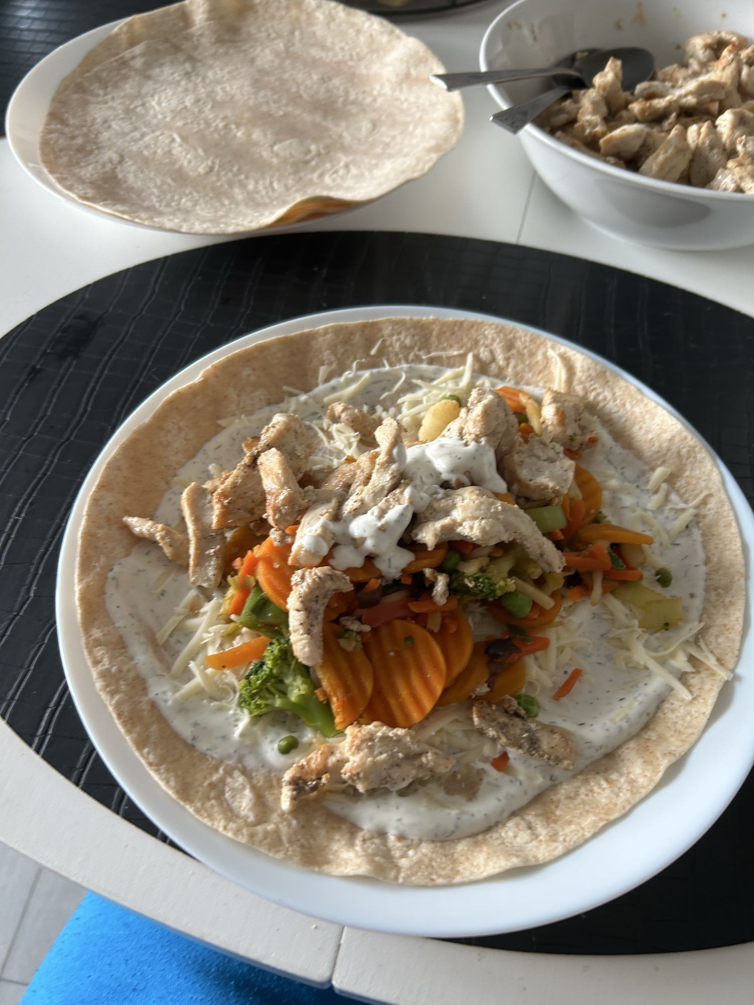 Tortilla z kurczakiem
