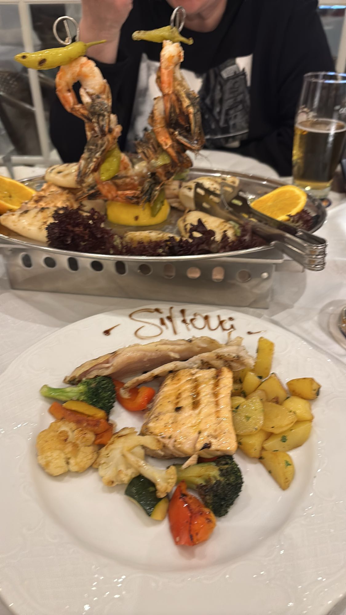 Gegrillte Meeresfrüchte