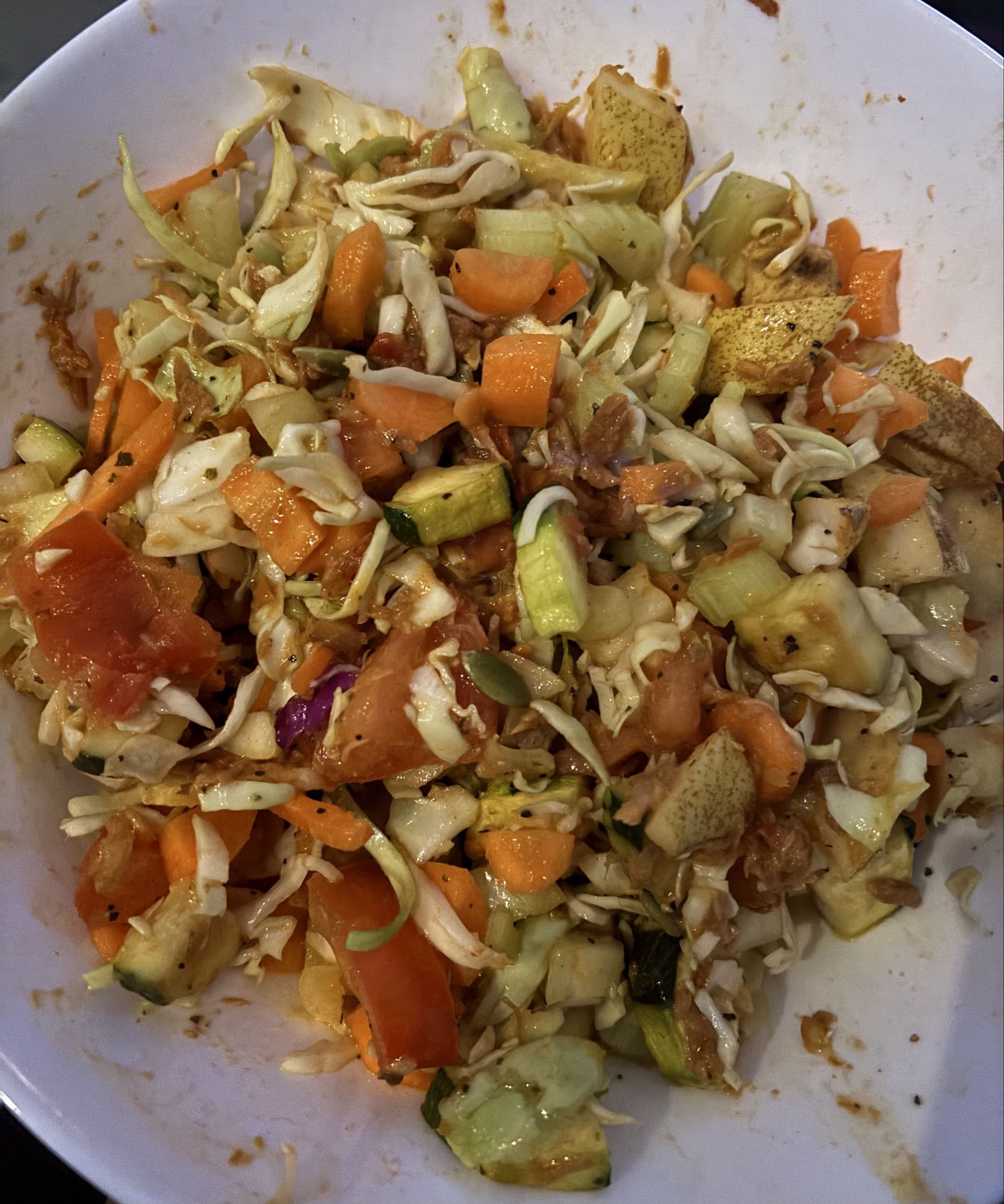 Salade de légumes frais