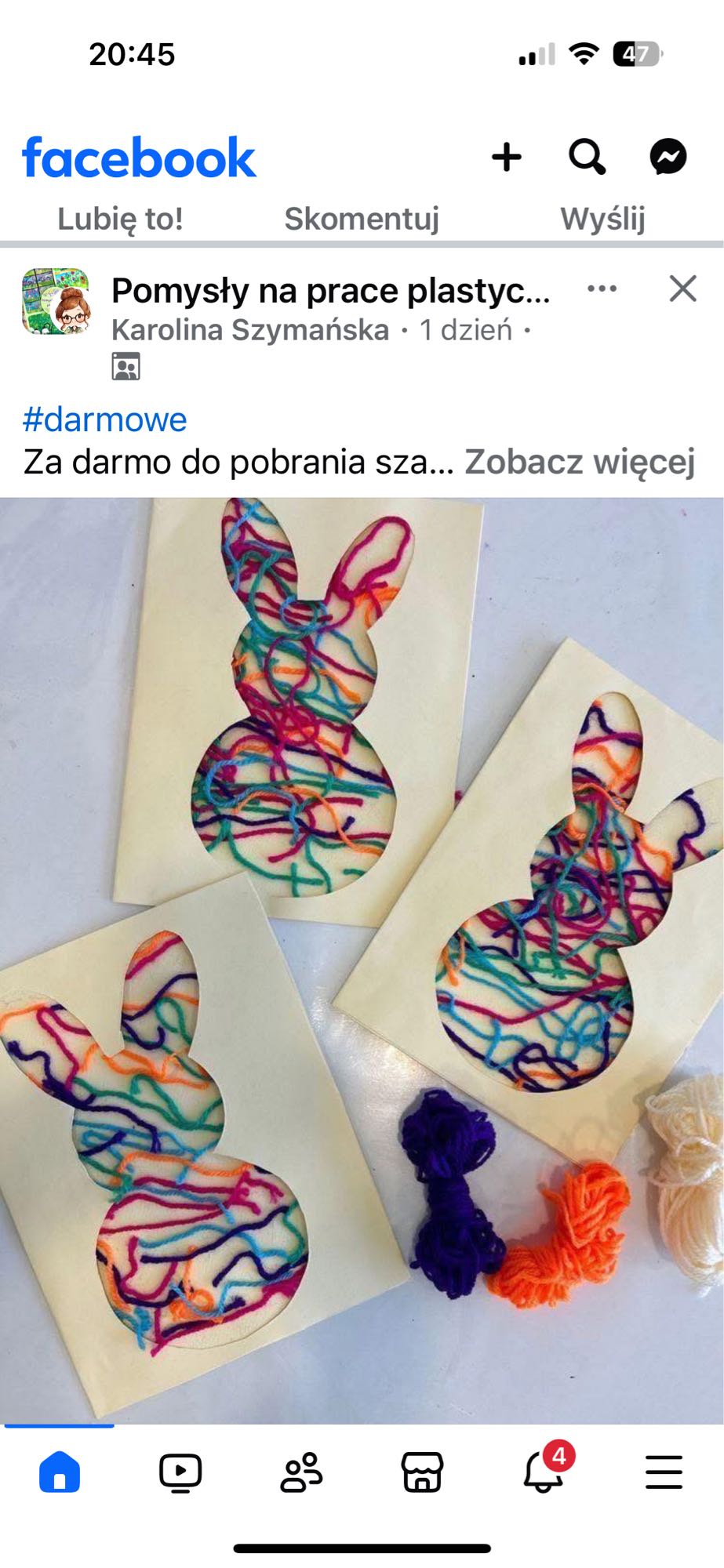 Zajączki z włóczki