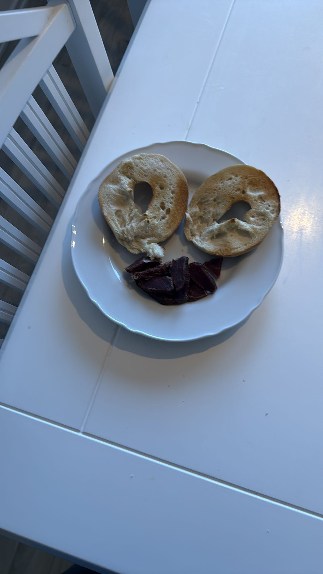 Bagel med torkat kött