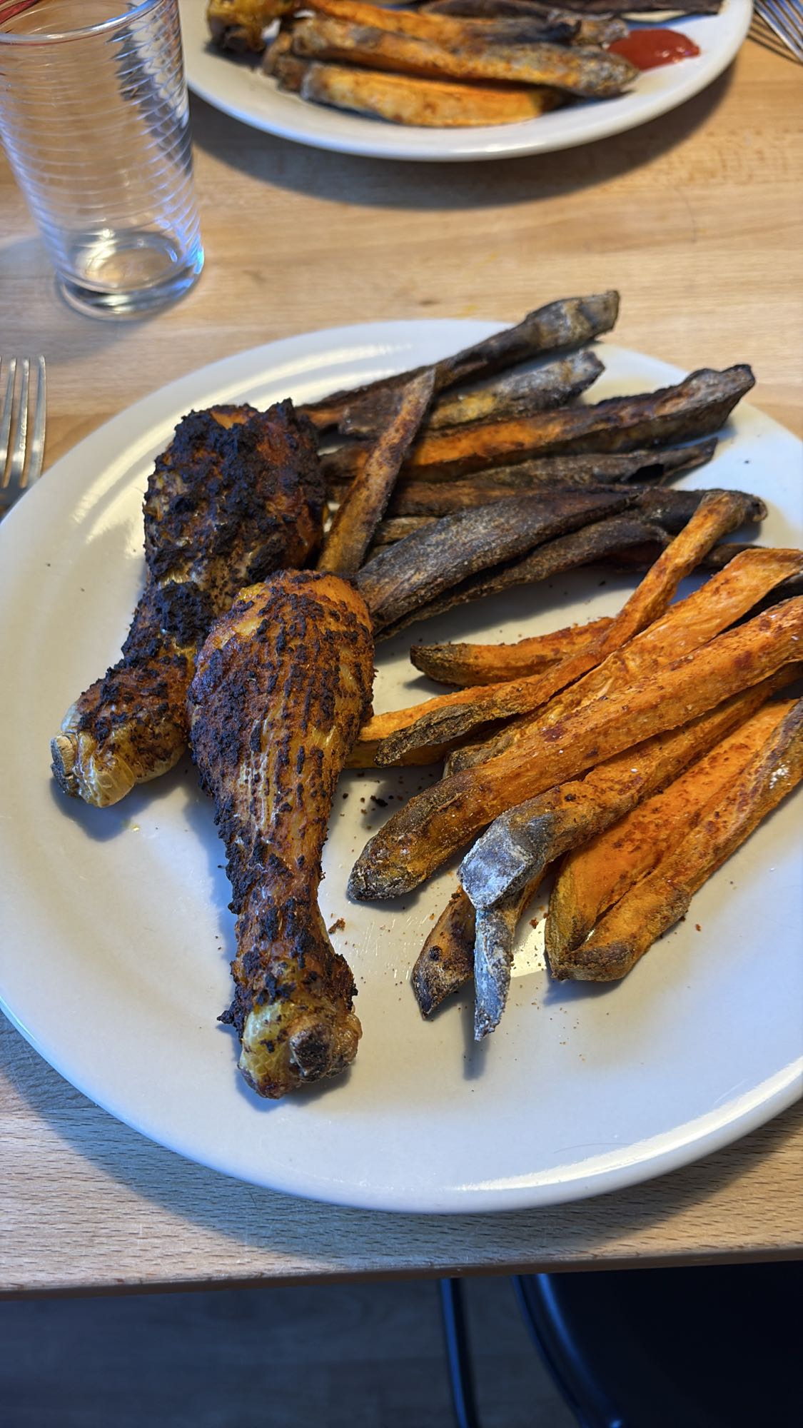 Poulet et frites maison