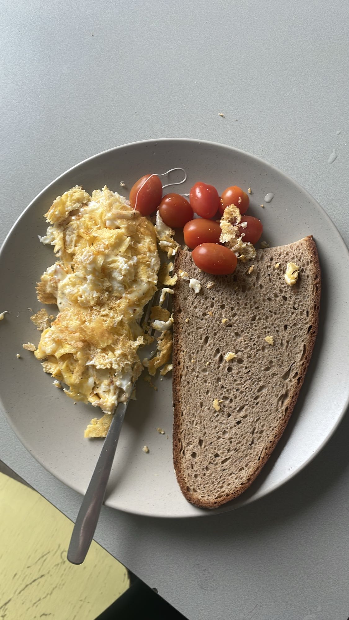 Eggs with Bread & Tomatoes