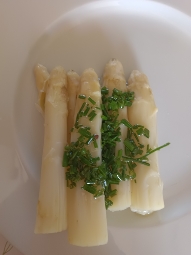 Asperges blanches vapeur