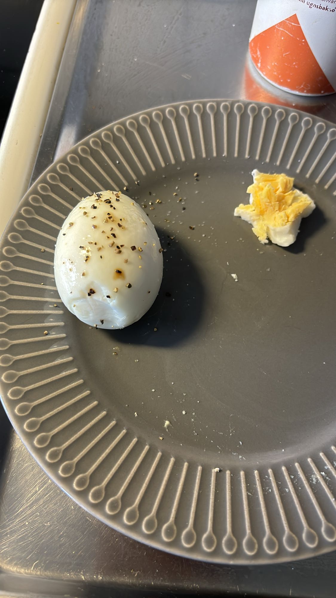 Kokt ägg med kryddor