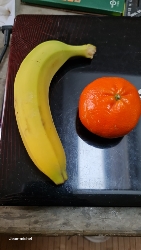 Banane et mandarine