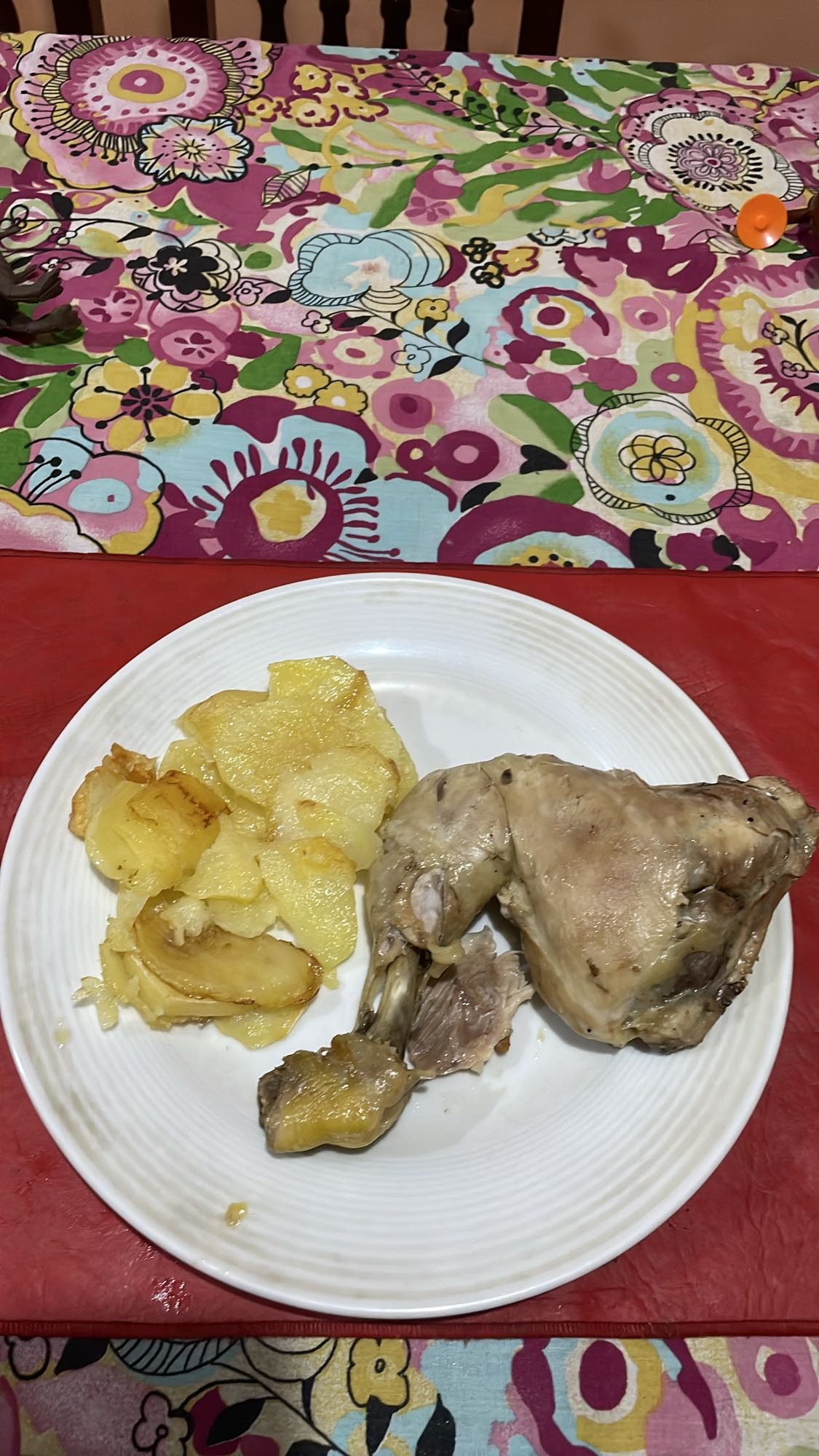Pollo con papas