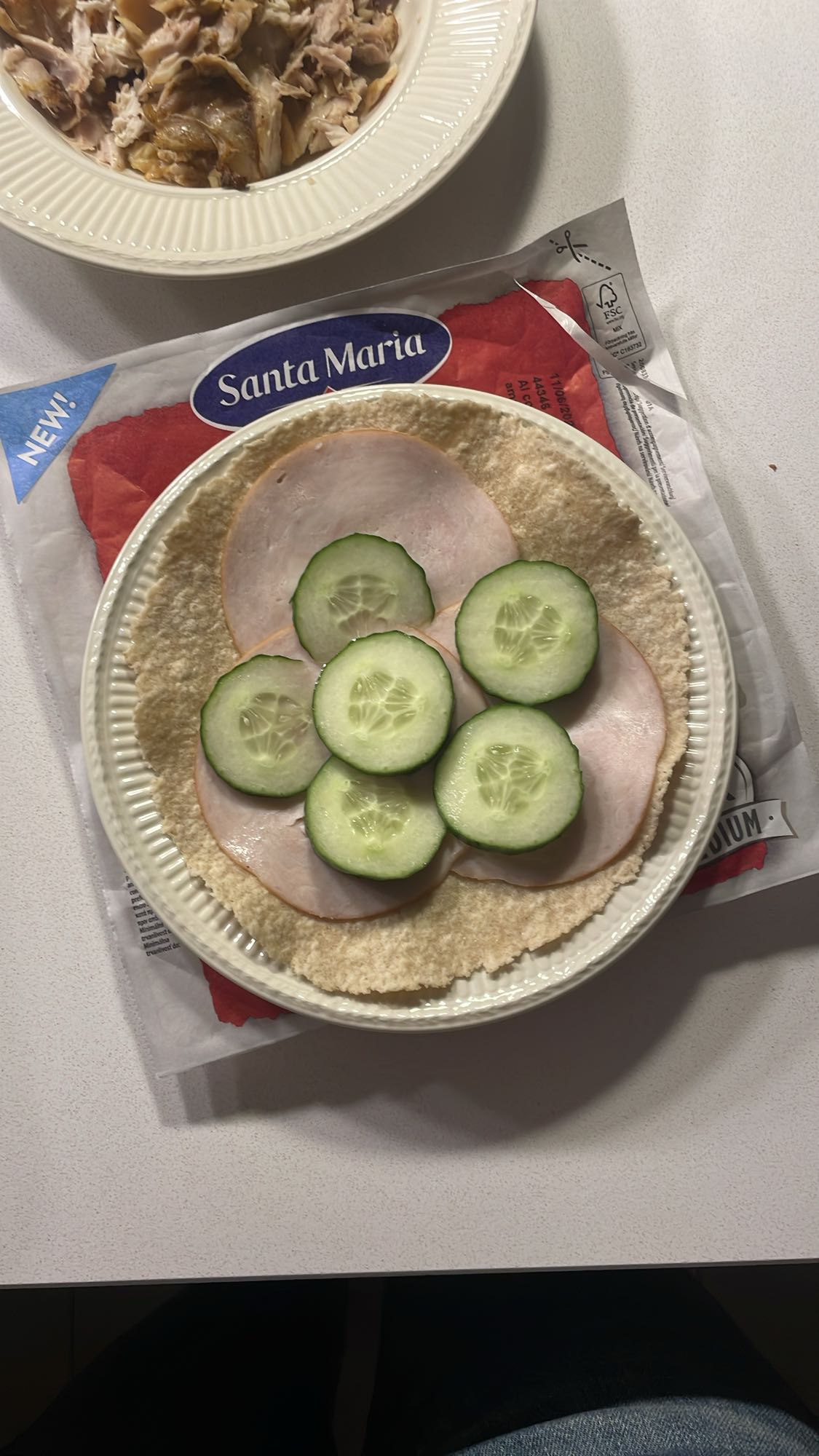 Turkey Wrap with Cucumber