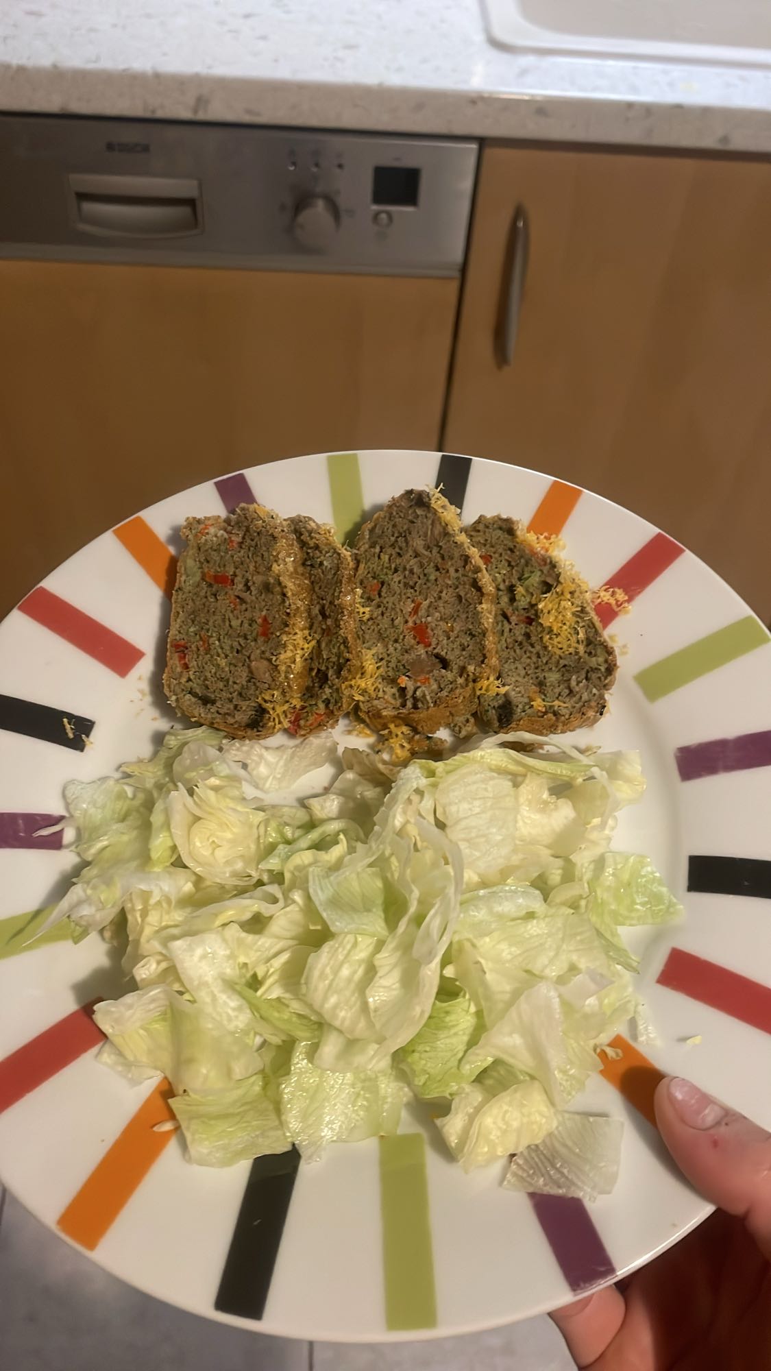 Pain de viande et salade