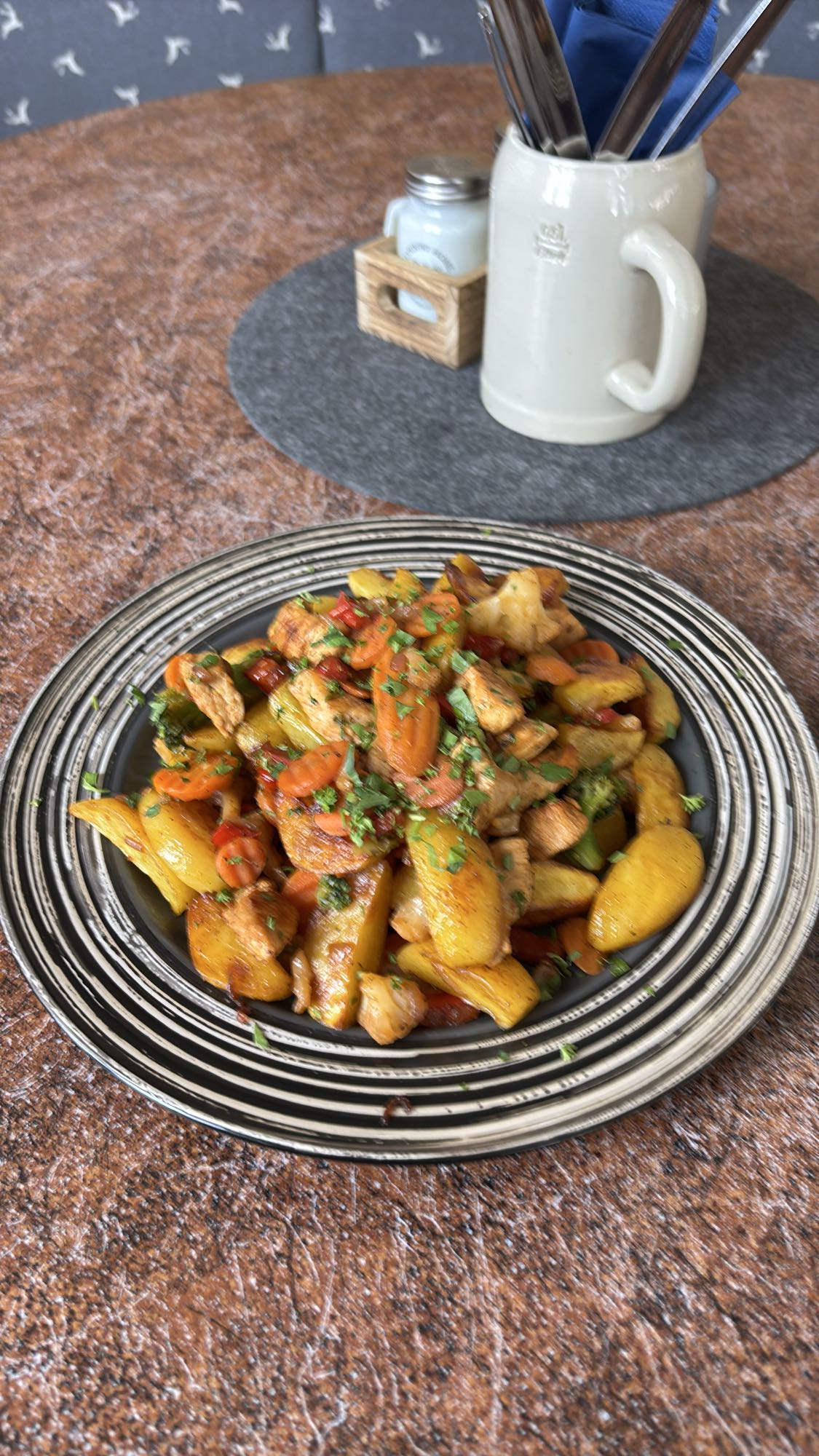 Hähnchen mit Gemüse