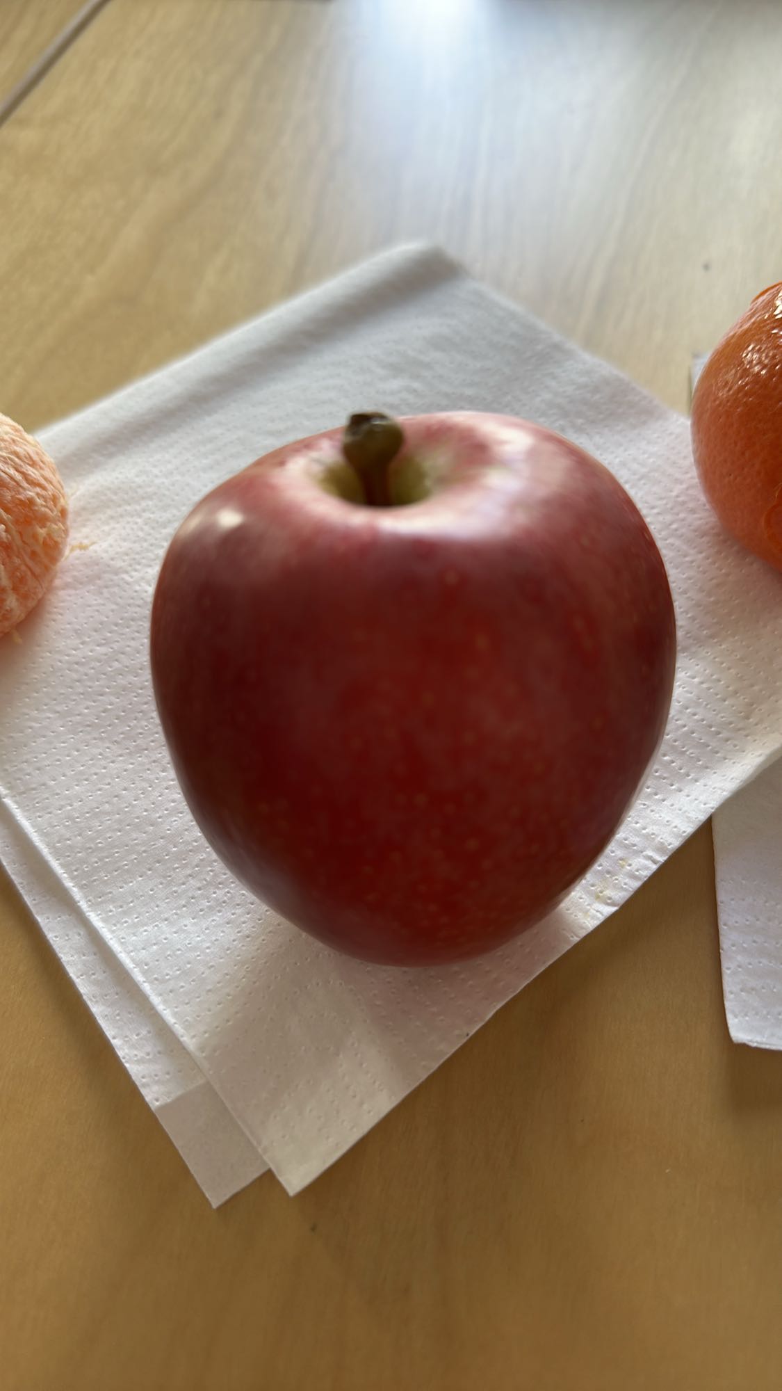 Röd äpple mellanmål