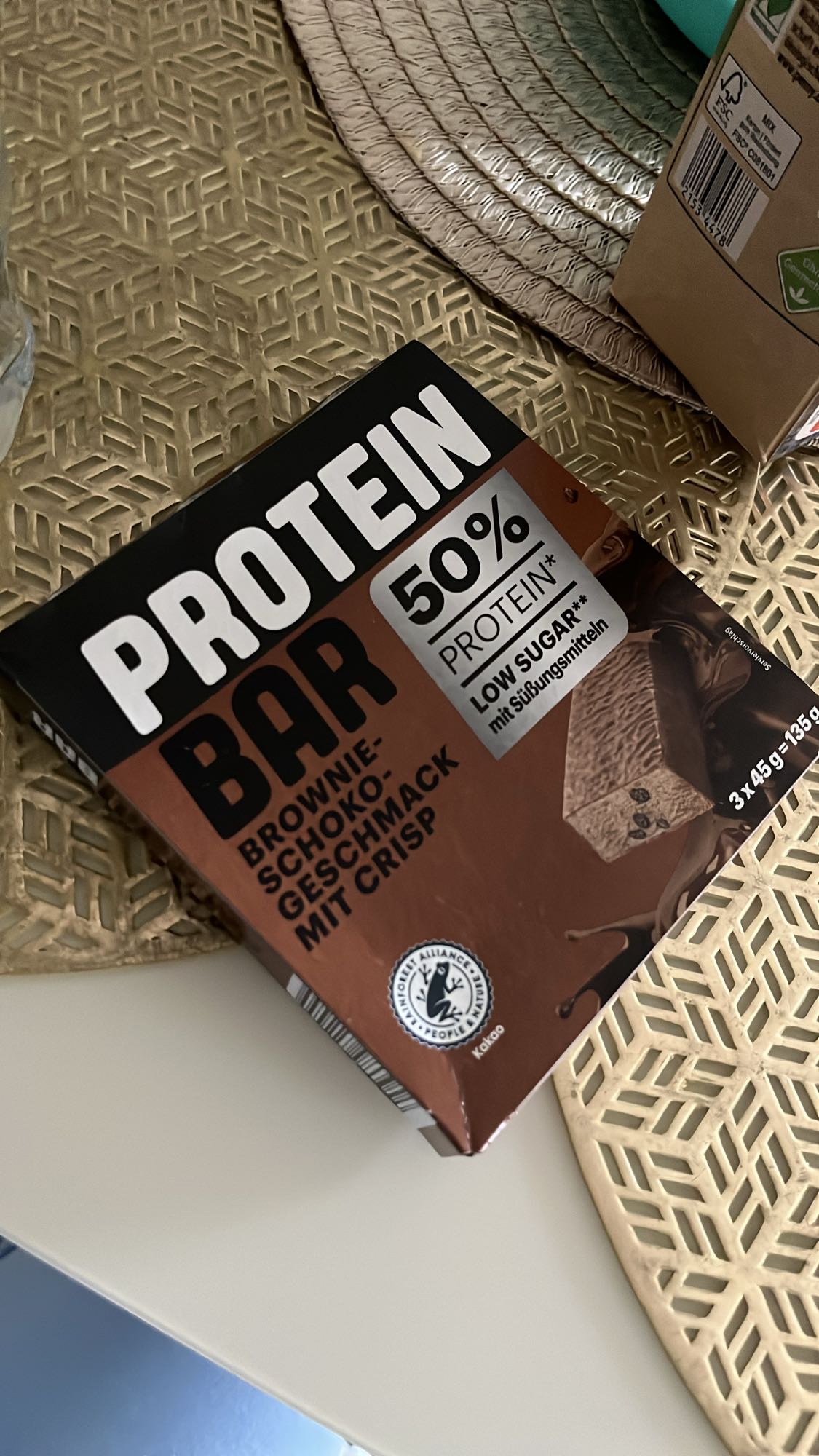 Proteinriegel Brownie