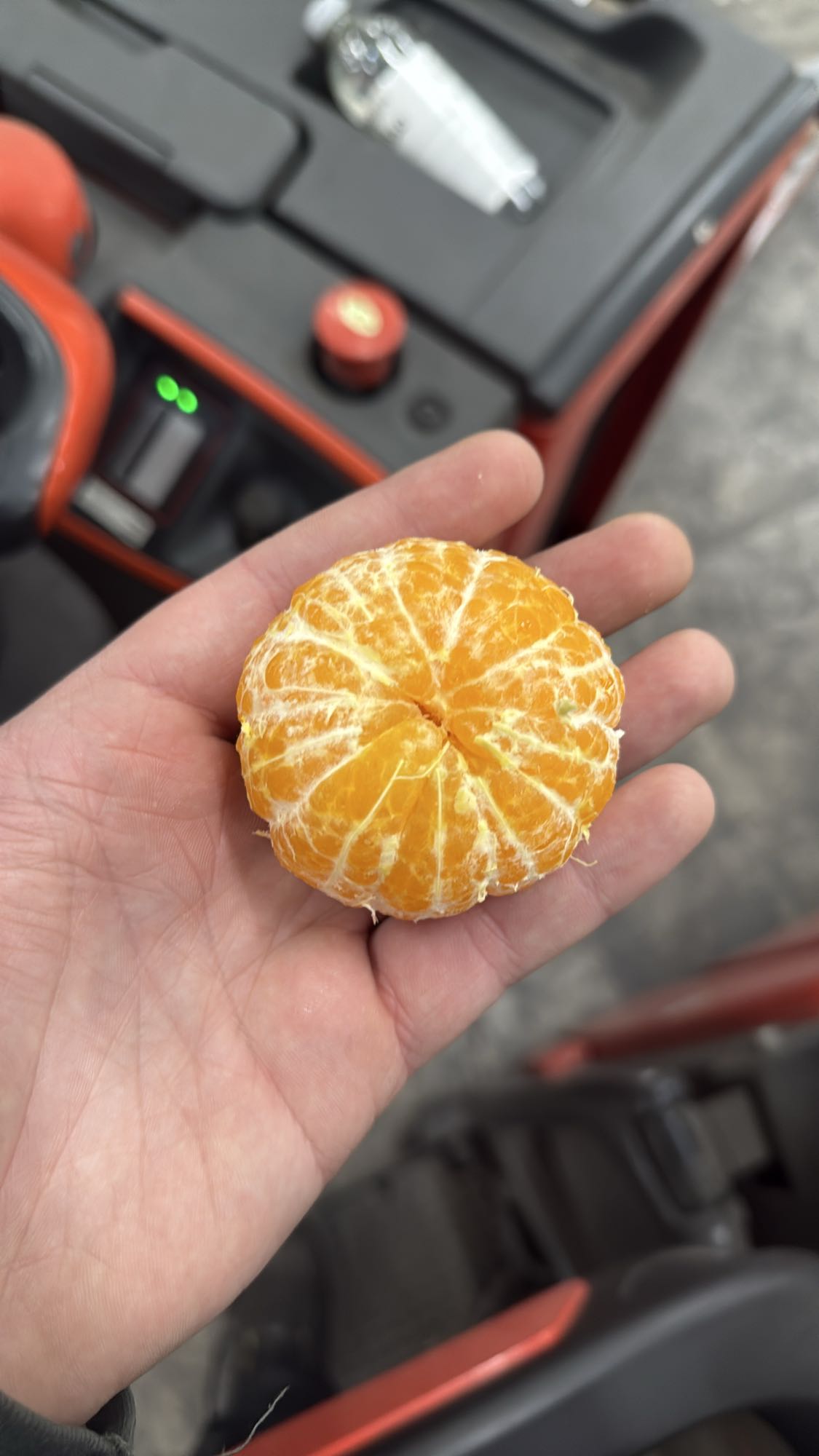 Geschälte Mandarine