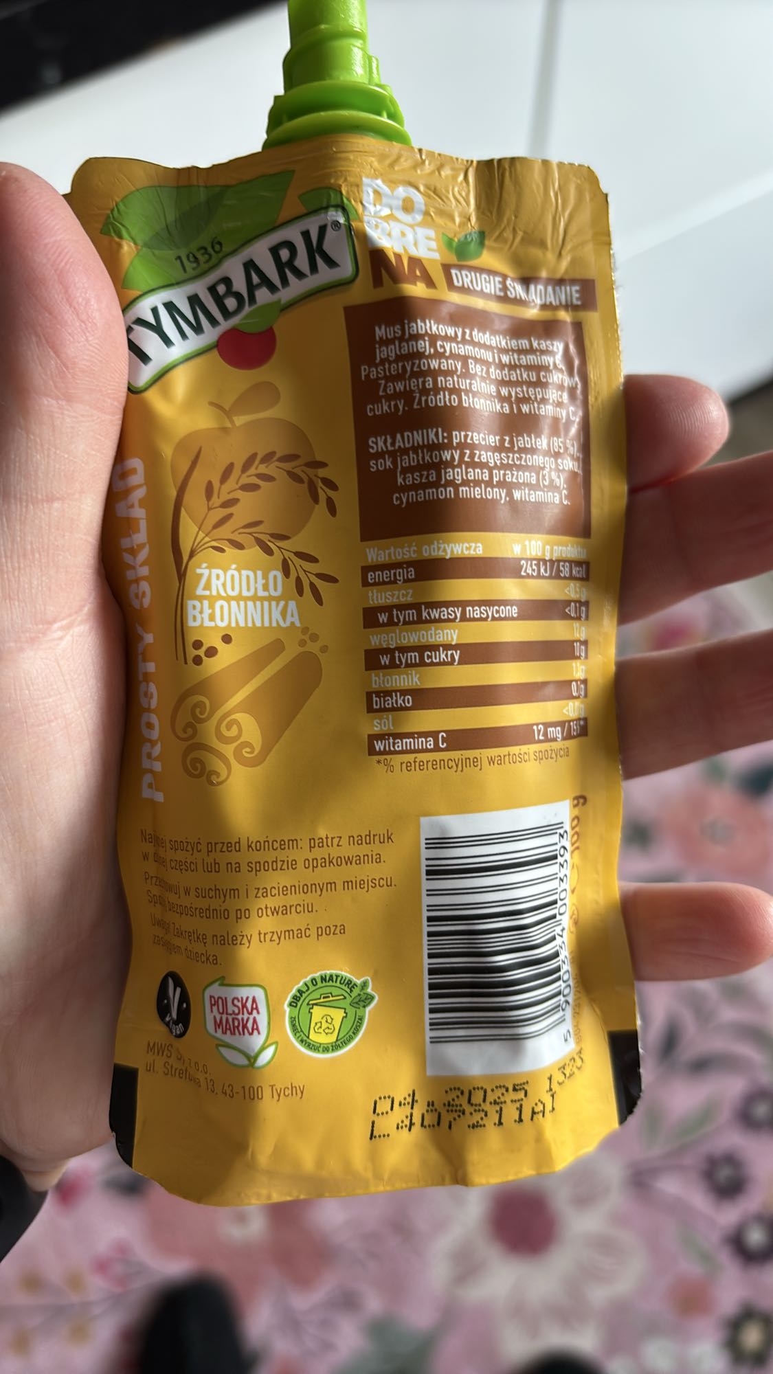 Mus jabłkowy z kaszą