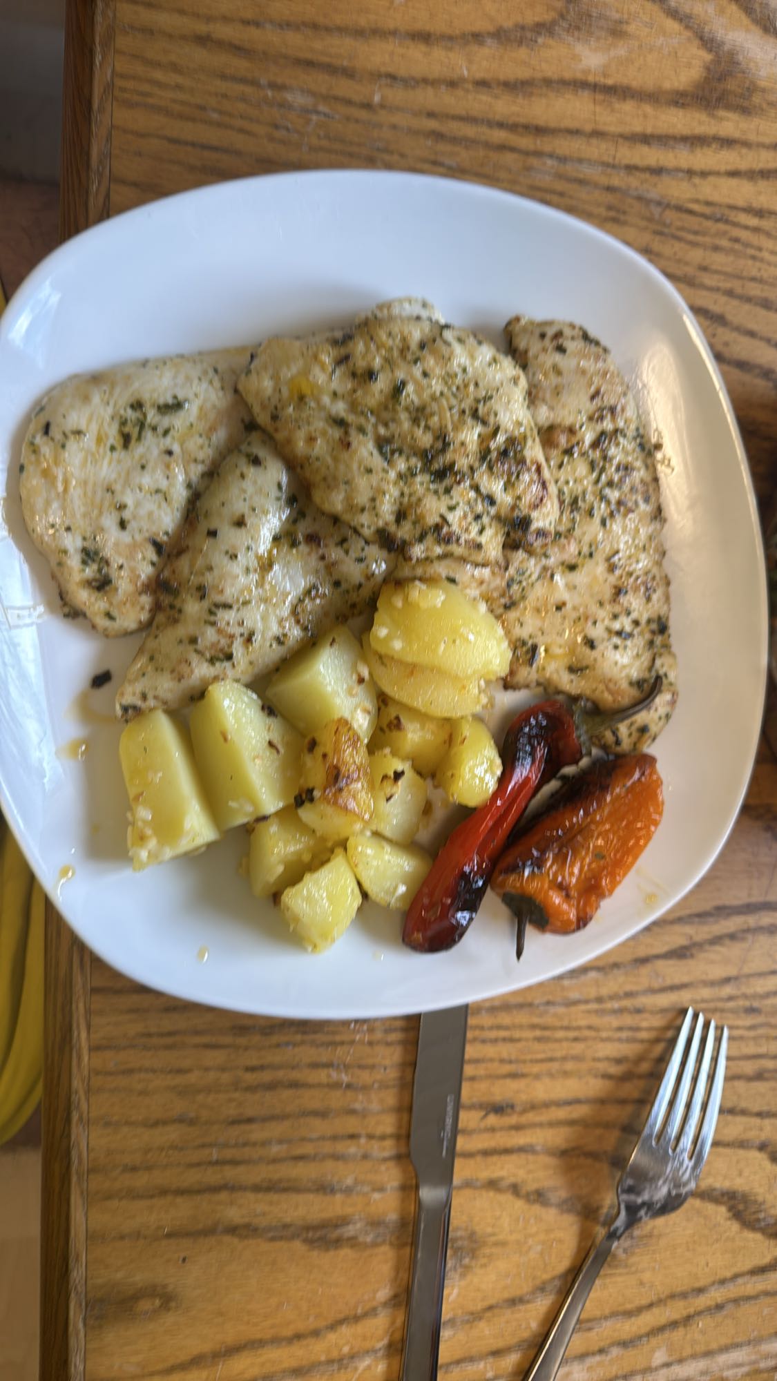 Hähnchen mit Kartoffeln