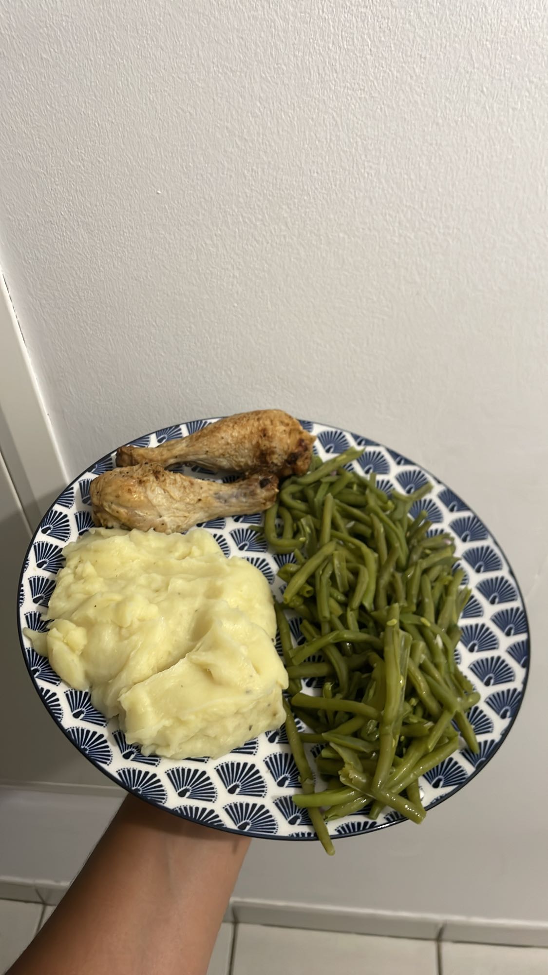 Poulet purée haricots