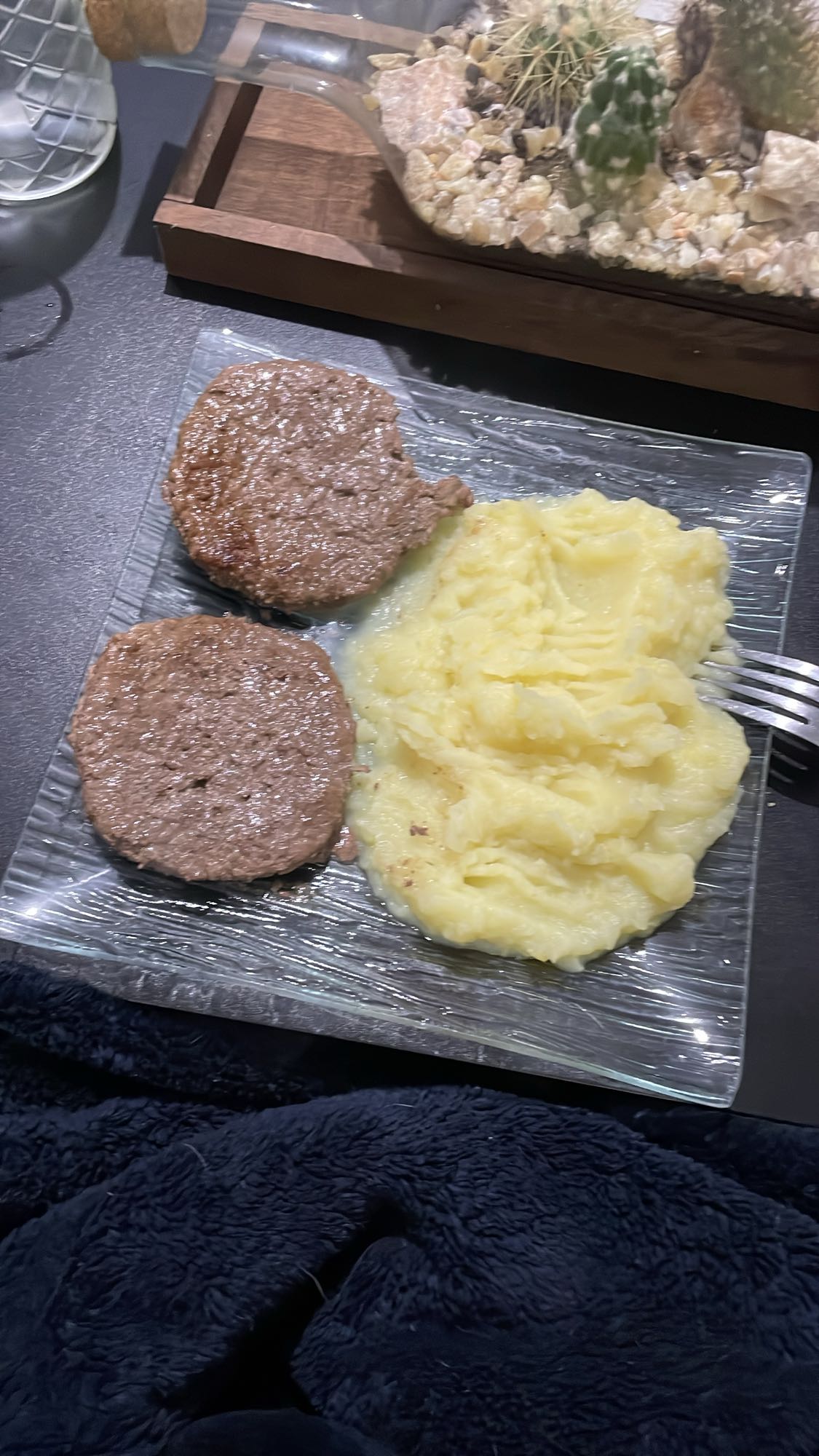 Steak haché et purée