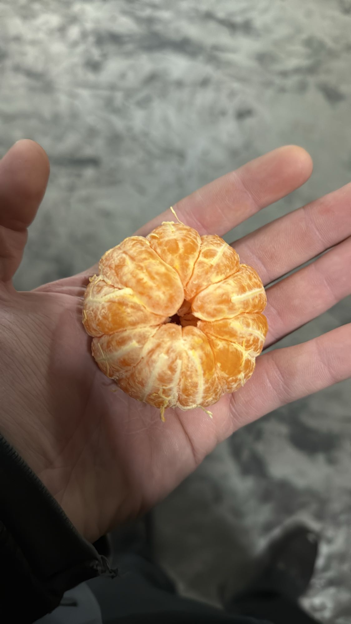 Geschälte Mandarine