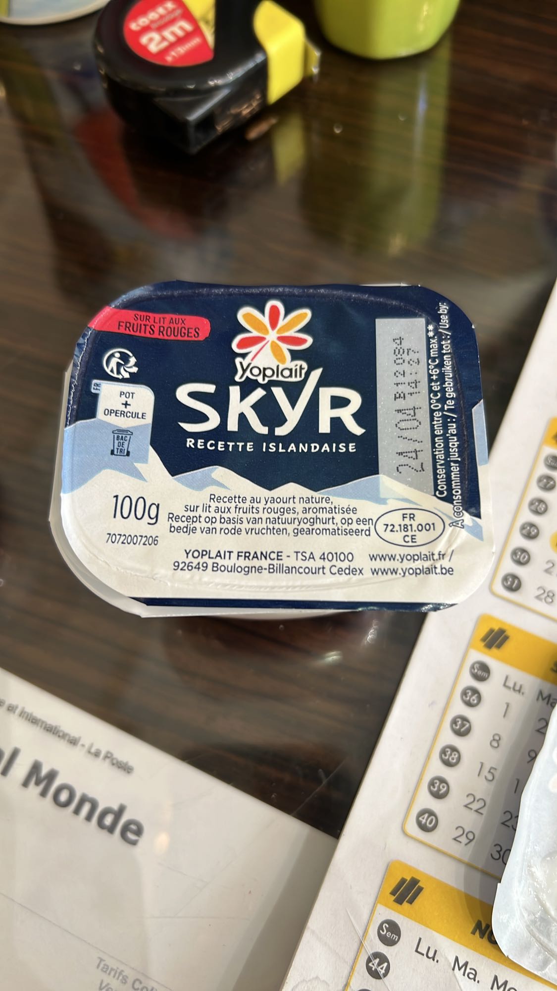 Skyr fruits rouges