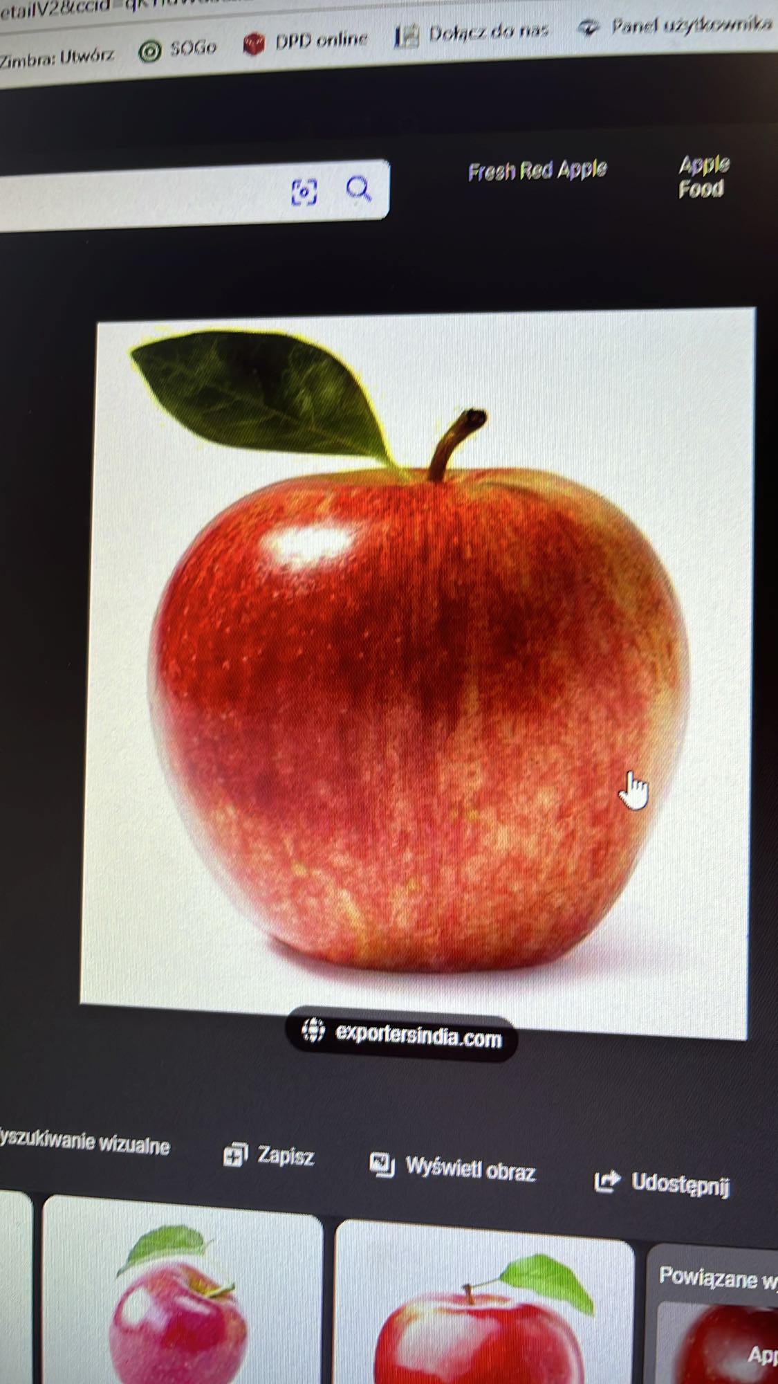 Świeże czerwone jabłko