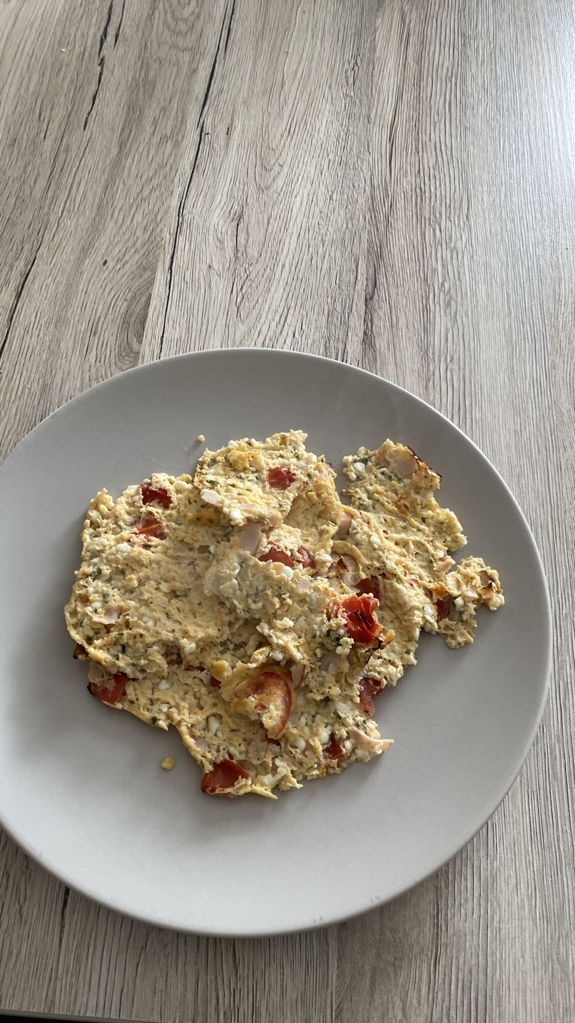 Eiweißgemüseomelett