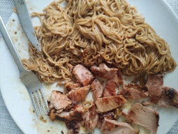 Fideos con pollo