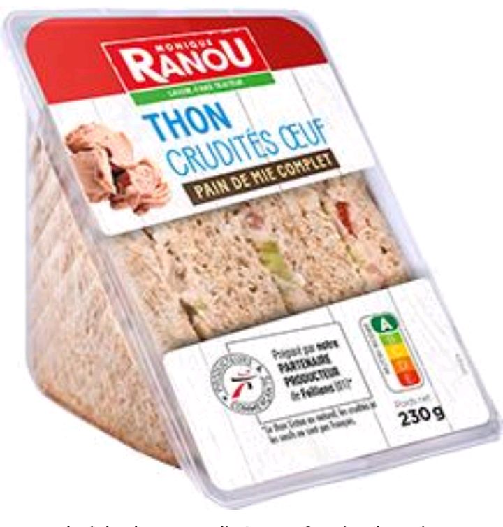 Thon crudités œuf
