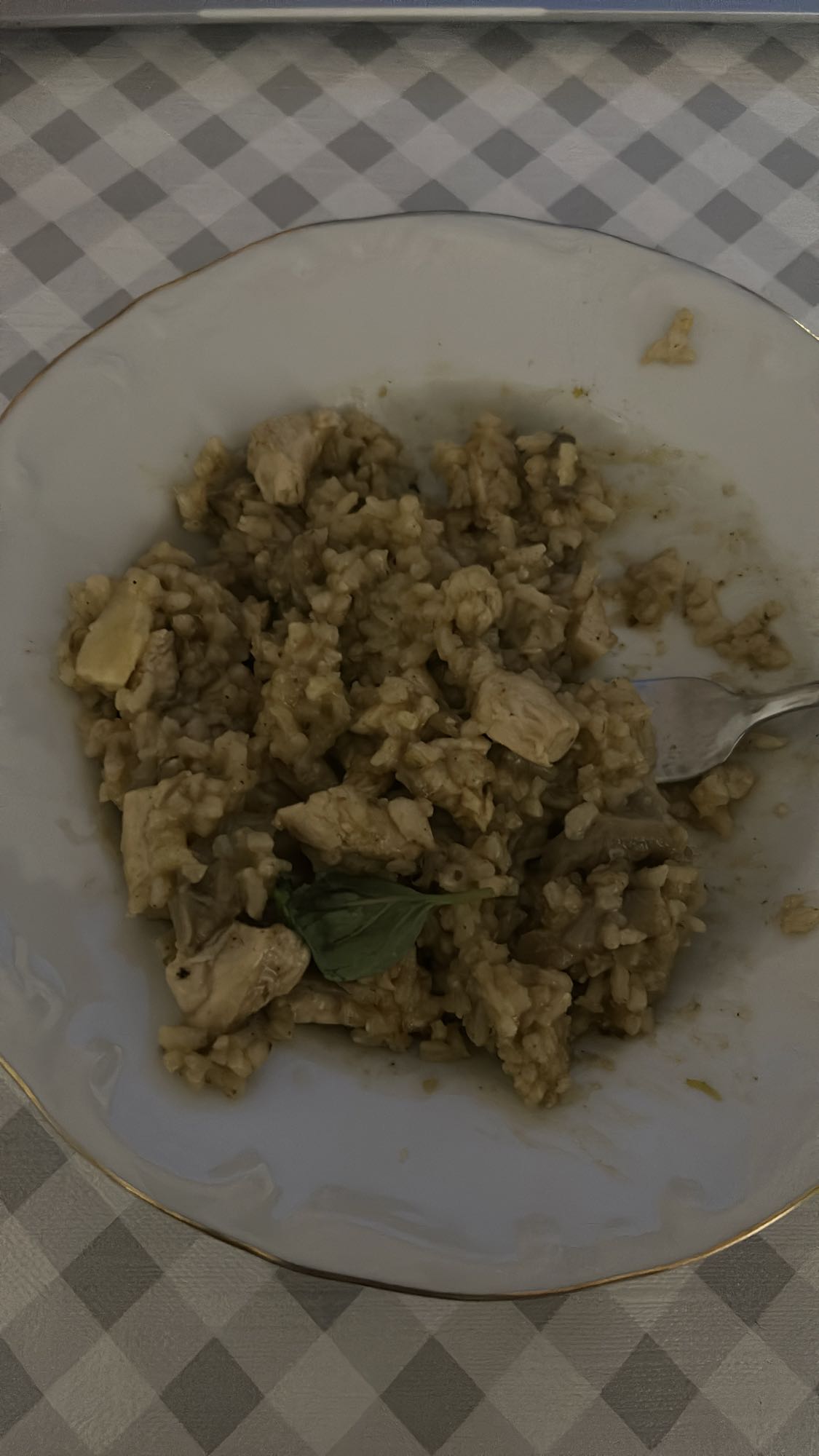 Chicken pesto risotto