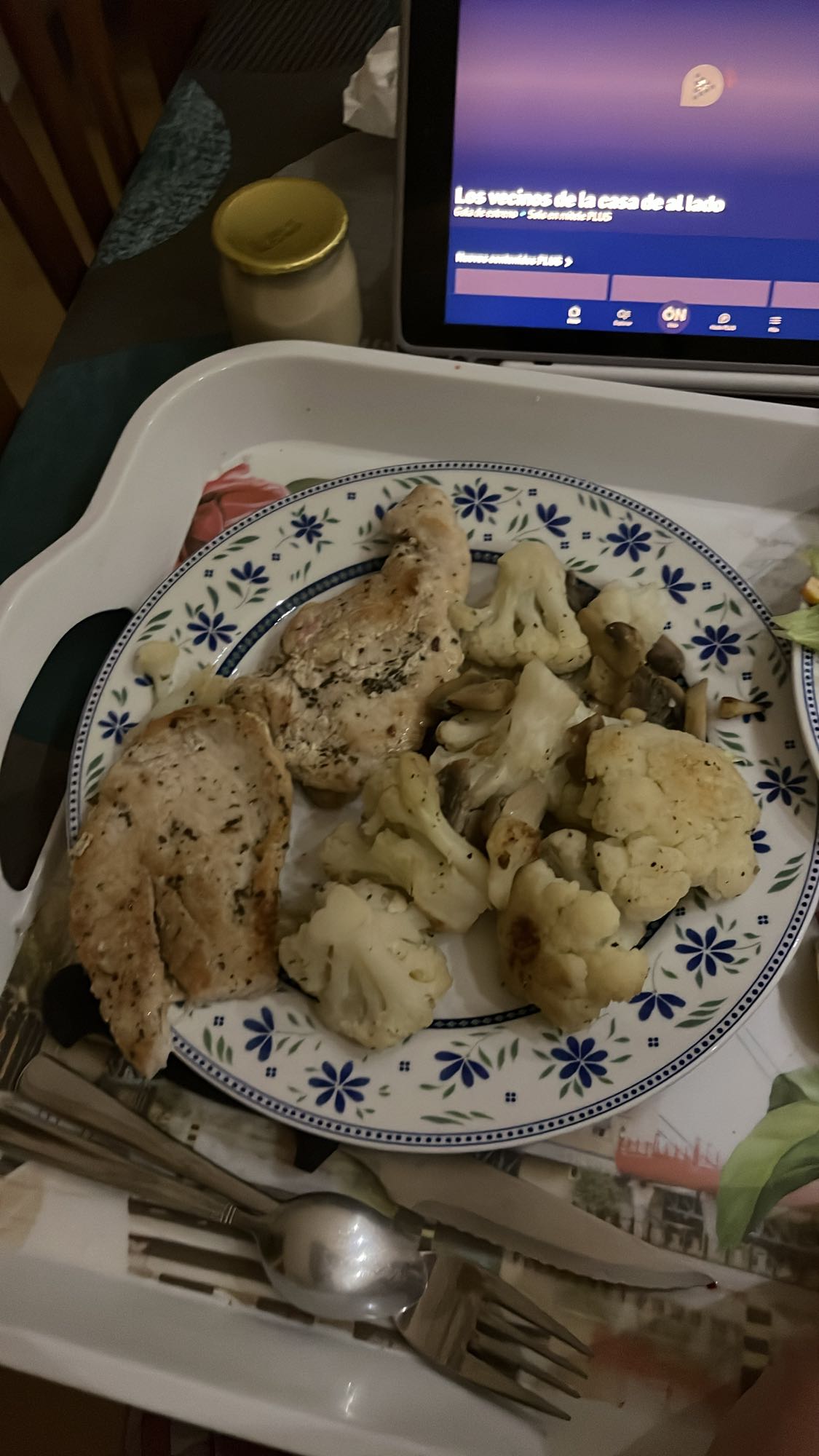 Poulet et légumes vapeur